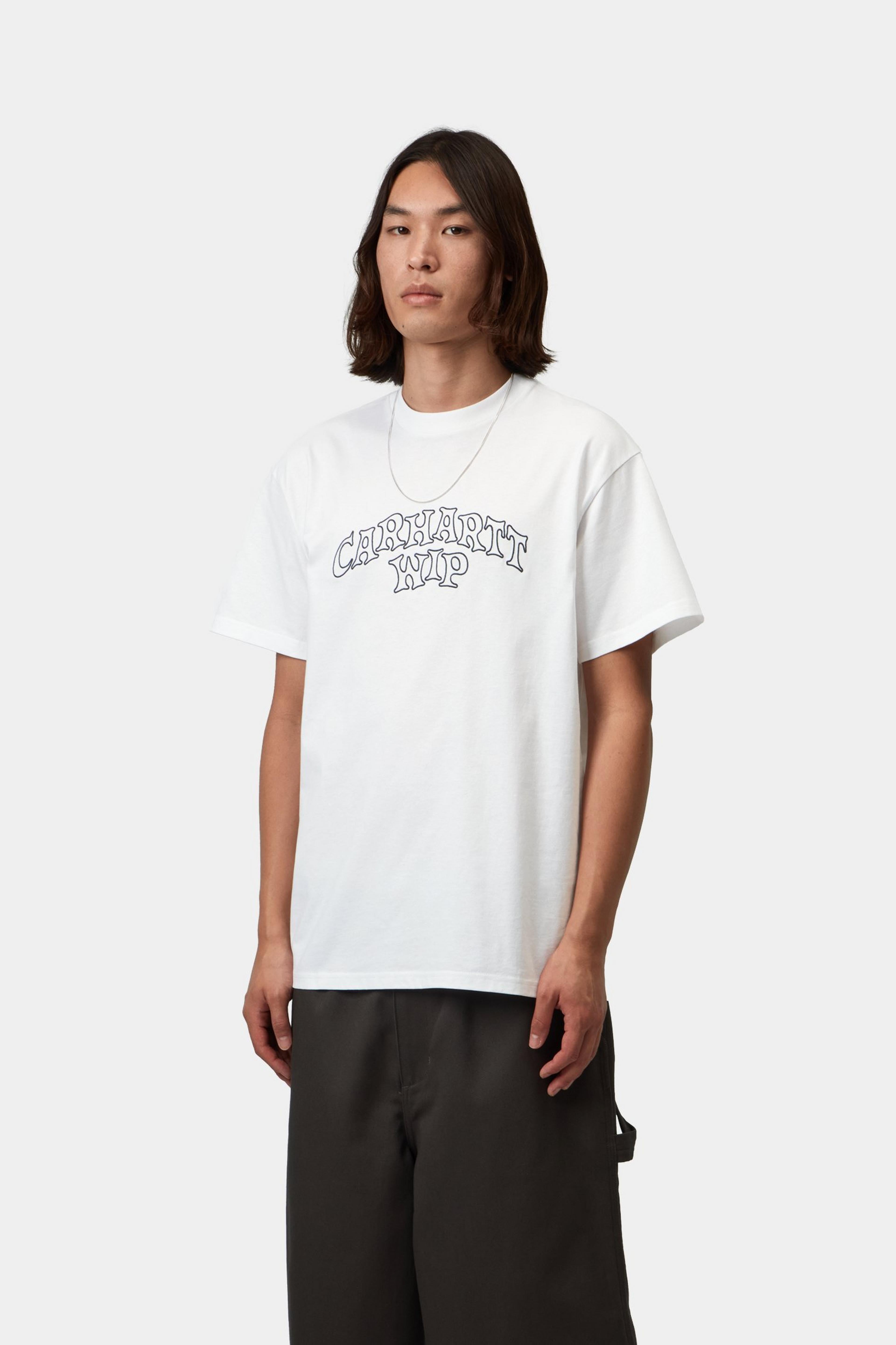 S/S Limn Script T-Shirt - White 2