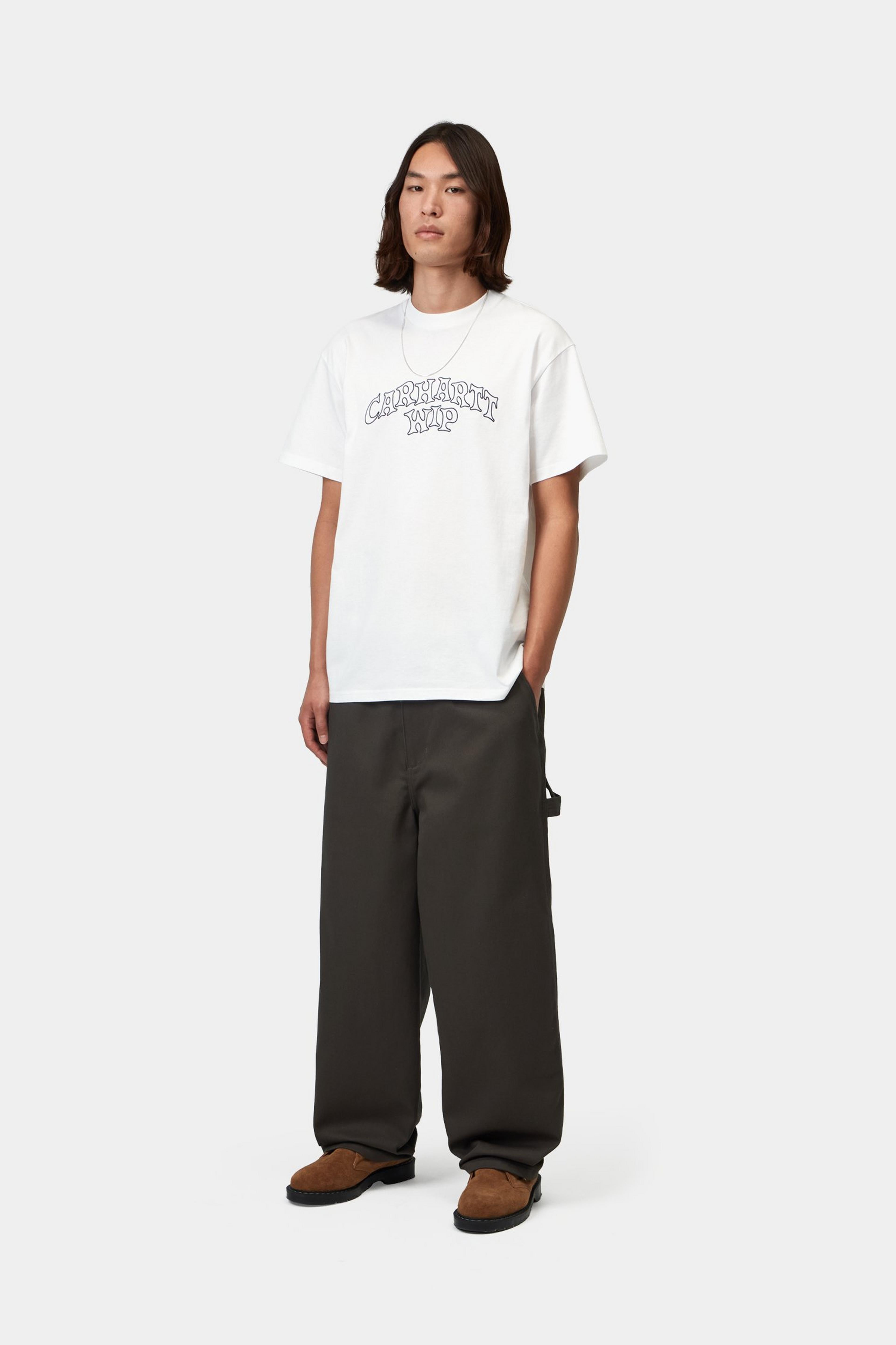 S/S Limn Script T-Shirt - White 4