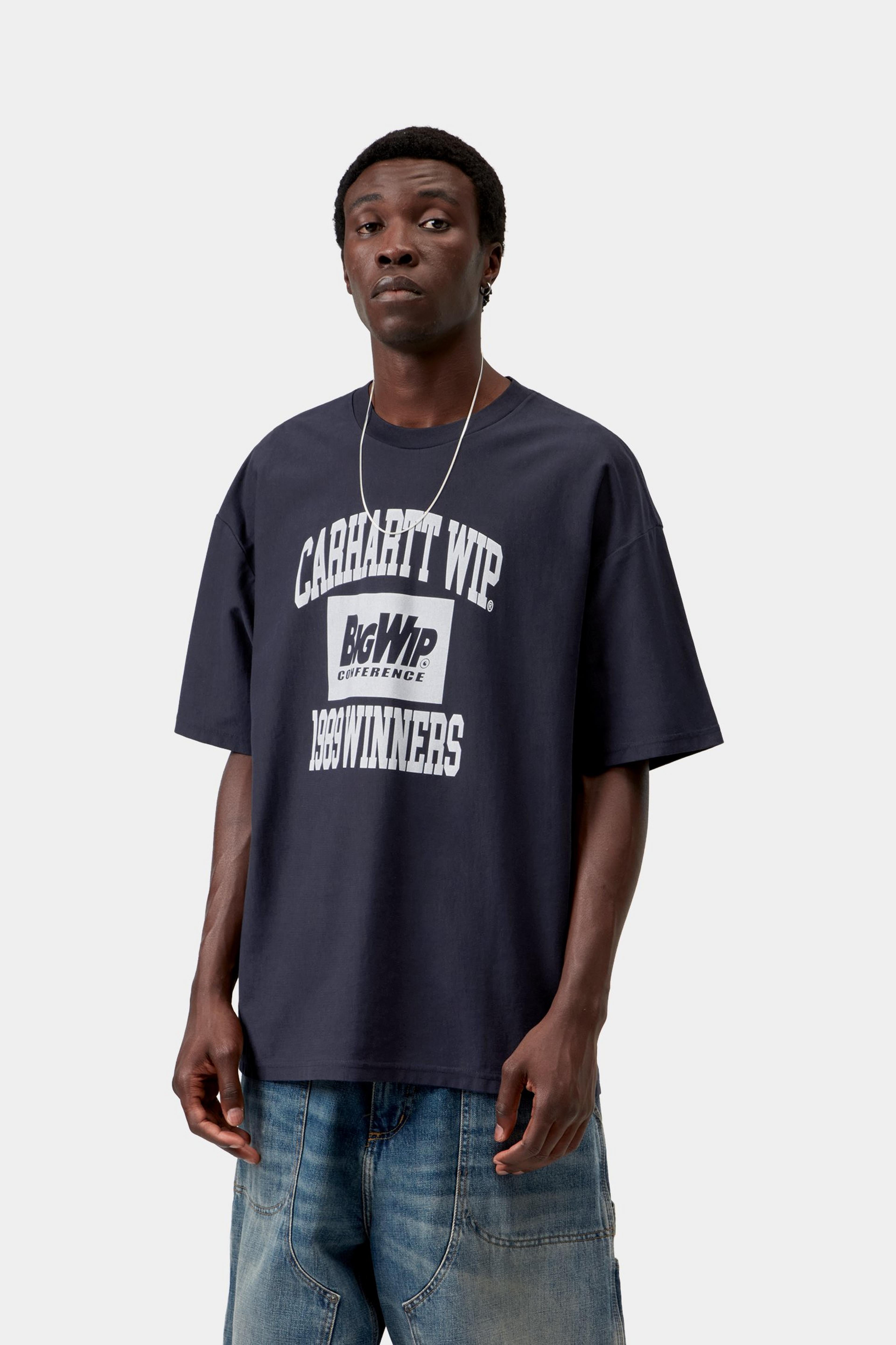S/S 1989 Winners T-Shirt - Dark Navy heavy stone wash
