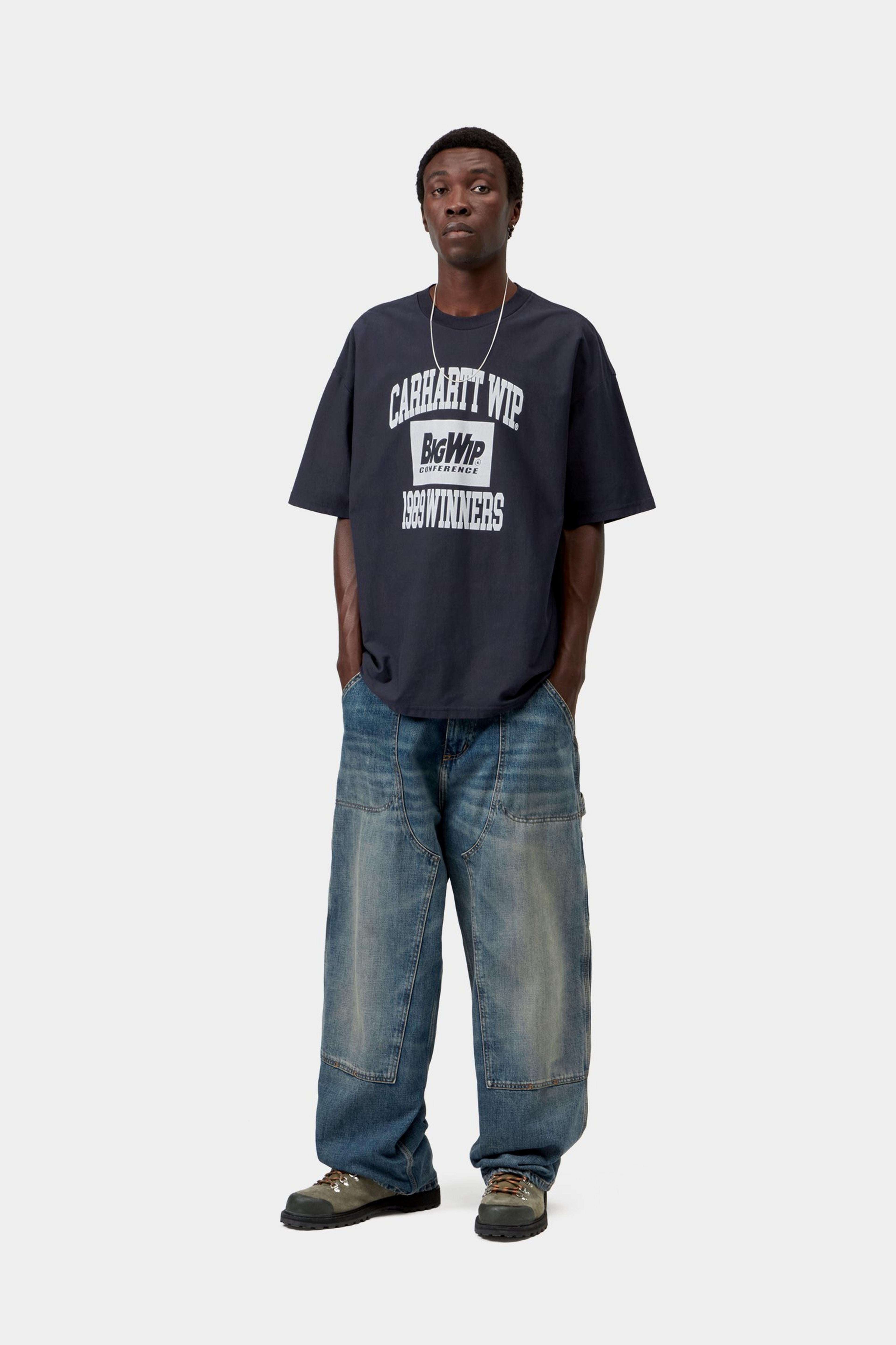 S/S 1989 Winners T-Shirt - Dark Navy heavy stone wash