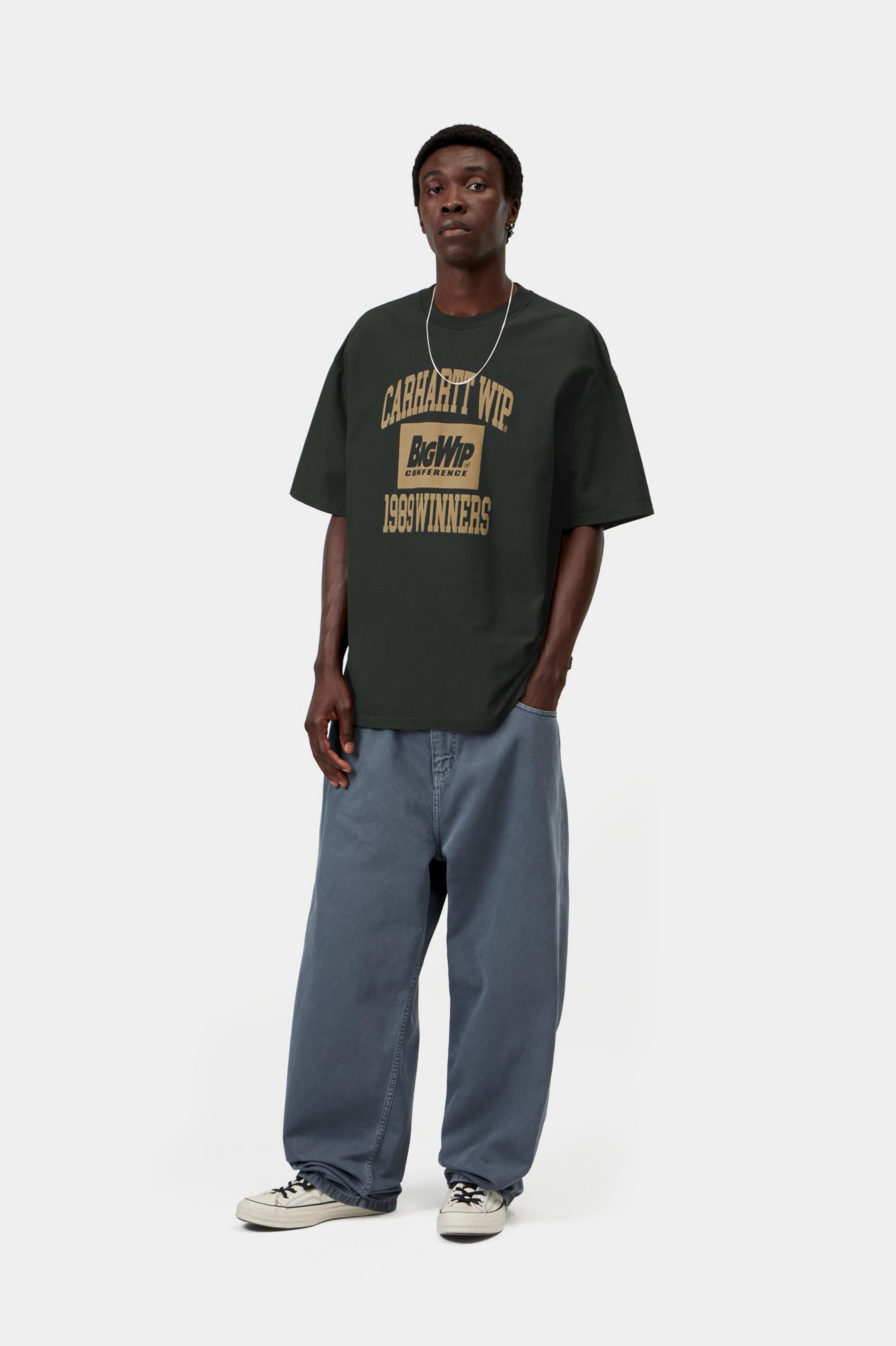 S/S 1989 Winners T-Shirt - Raven heavy stone wash
