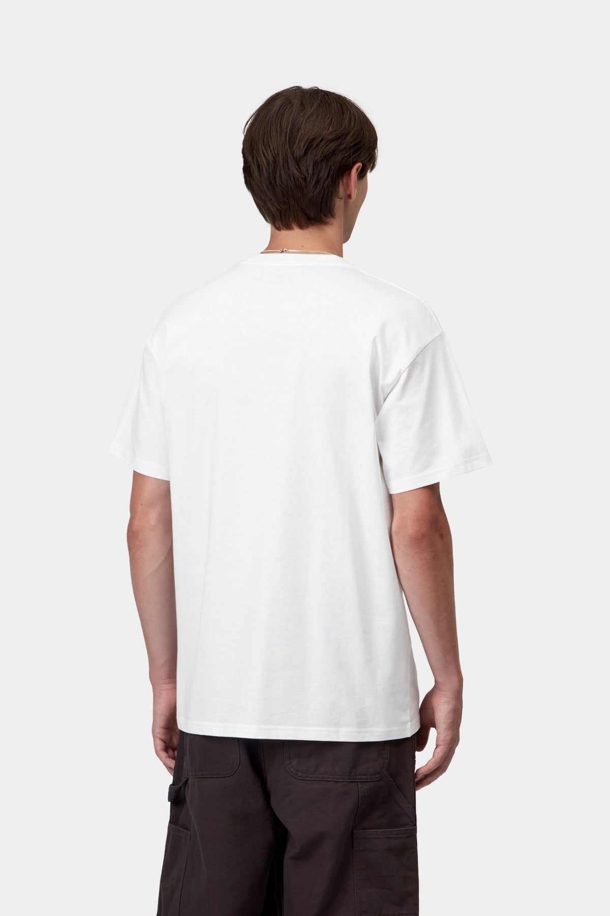 S/S Ribbon Script T-Shirt - White