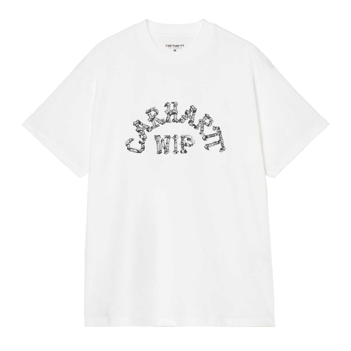 S/S Ribbon Script T-Shirt - White
