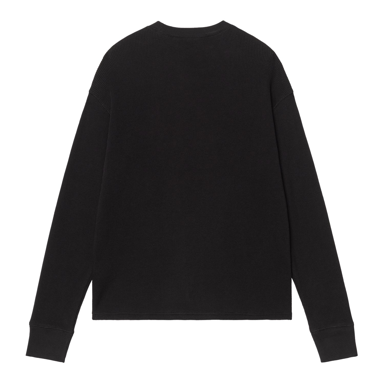 L/S Blackletter Waffle T-Shirt - Black / White 5