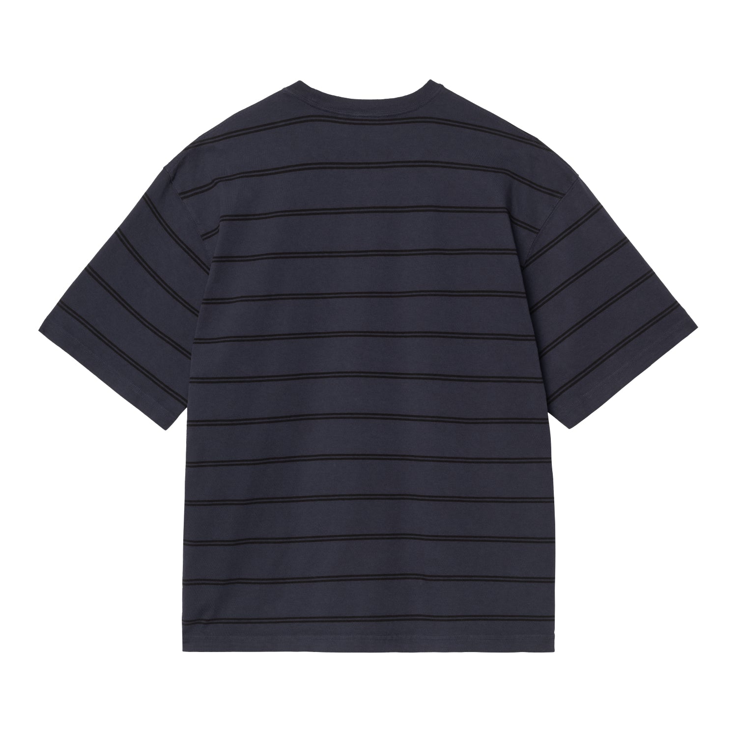 S/S Cardona Pocket T-Shirt - Cardona Stripe, Natural / Dark Navy, Garment dyed 5