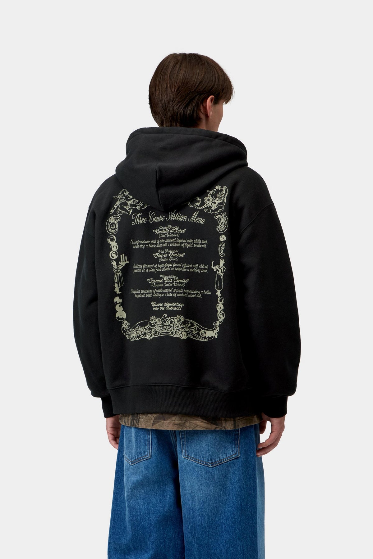 Hooded Chez WIP Jacket - Black / Green