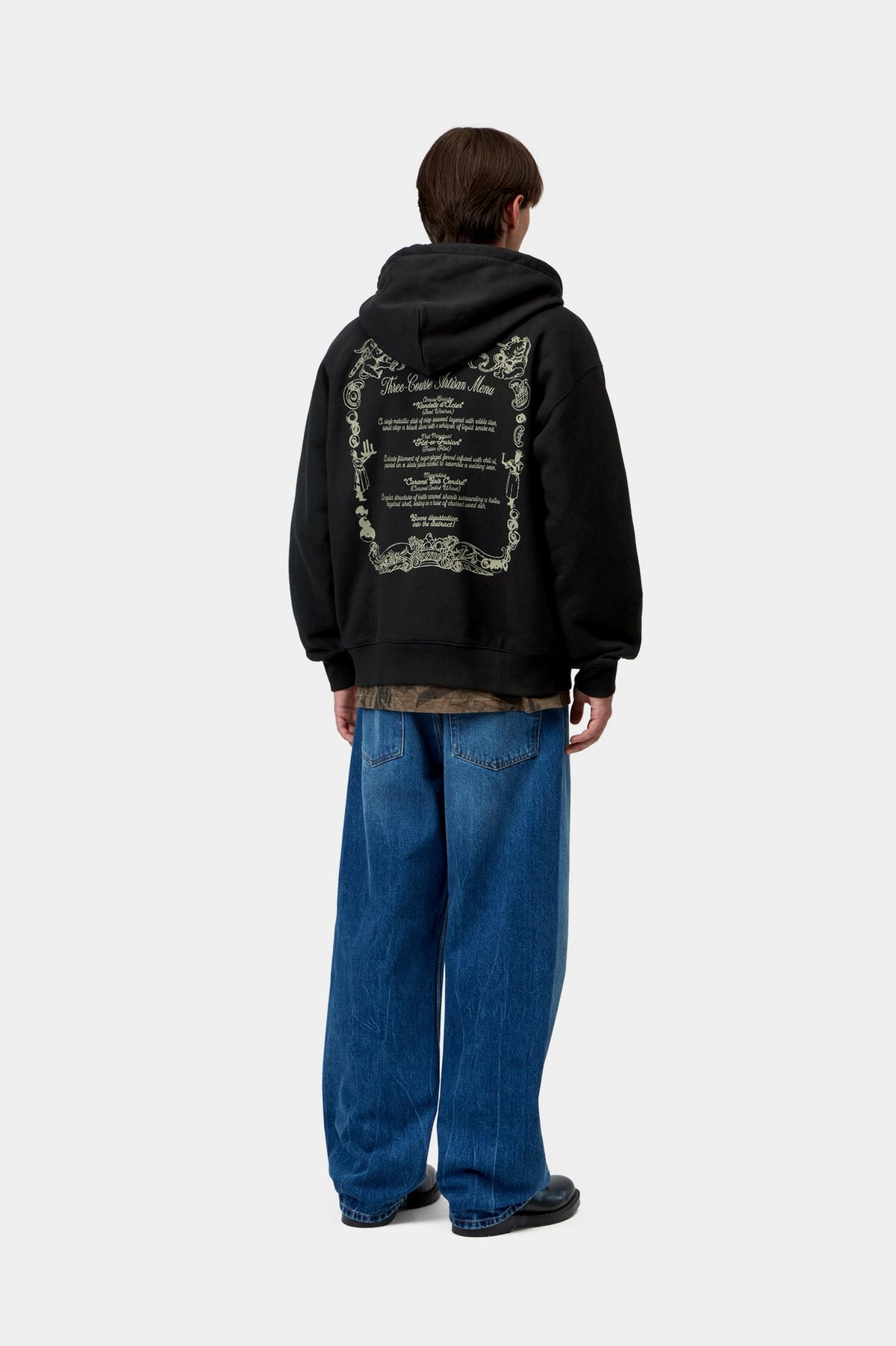 Hooded Chez WIP Jacket - Black / Green