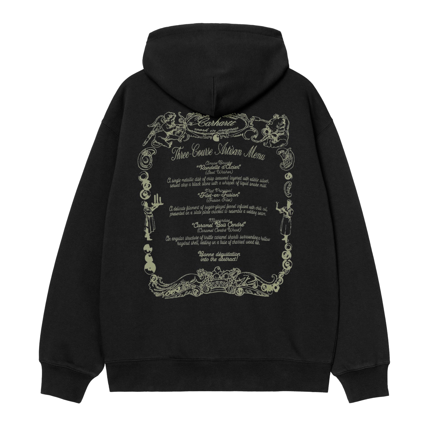 Hooded Chez WIP Jacket - Black / Green 6