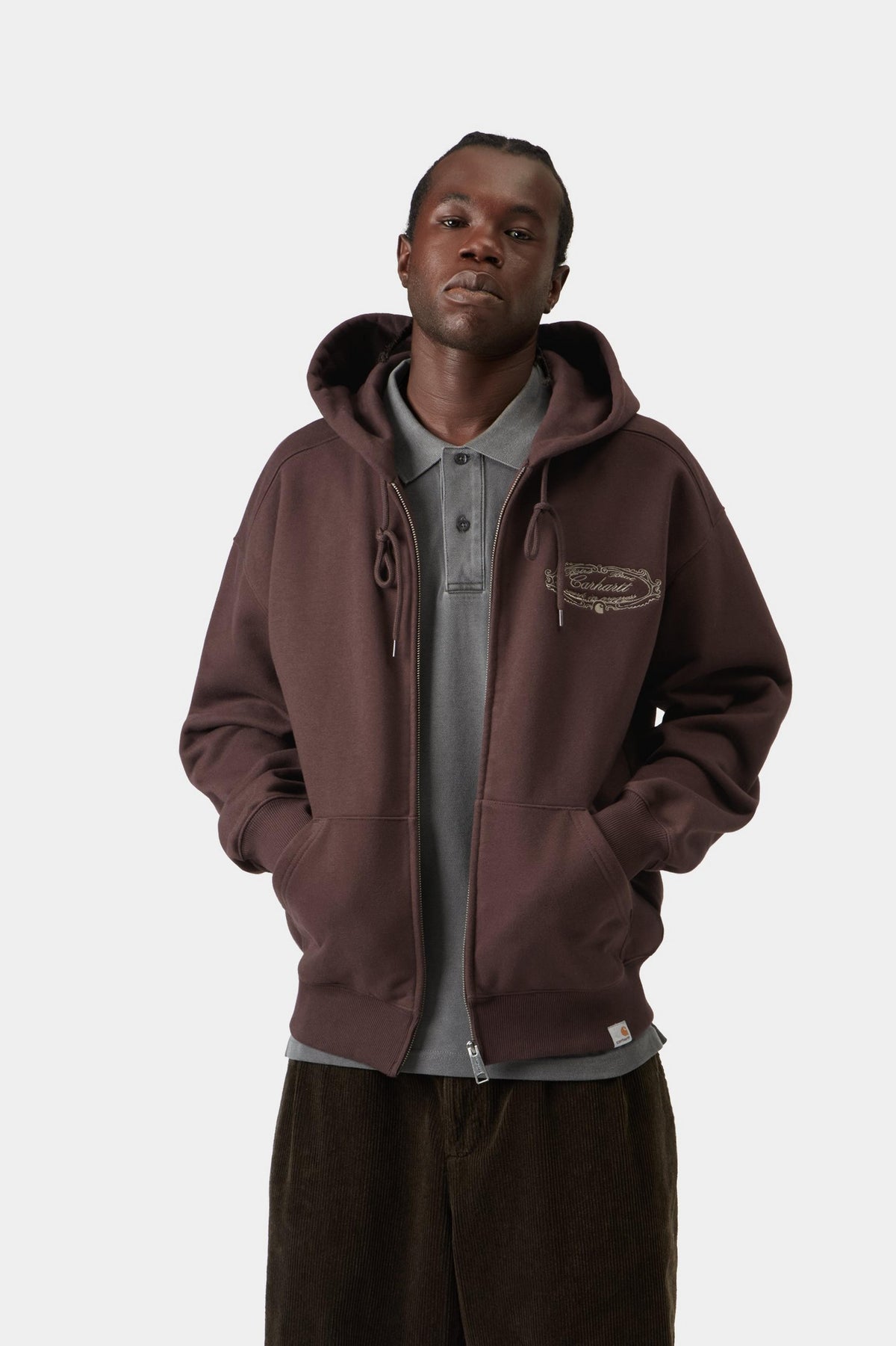 Hooded Chez WIP Jacket - Palisander / Grey
