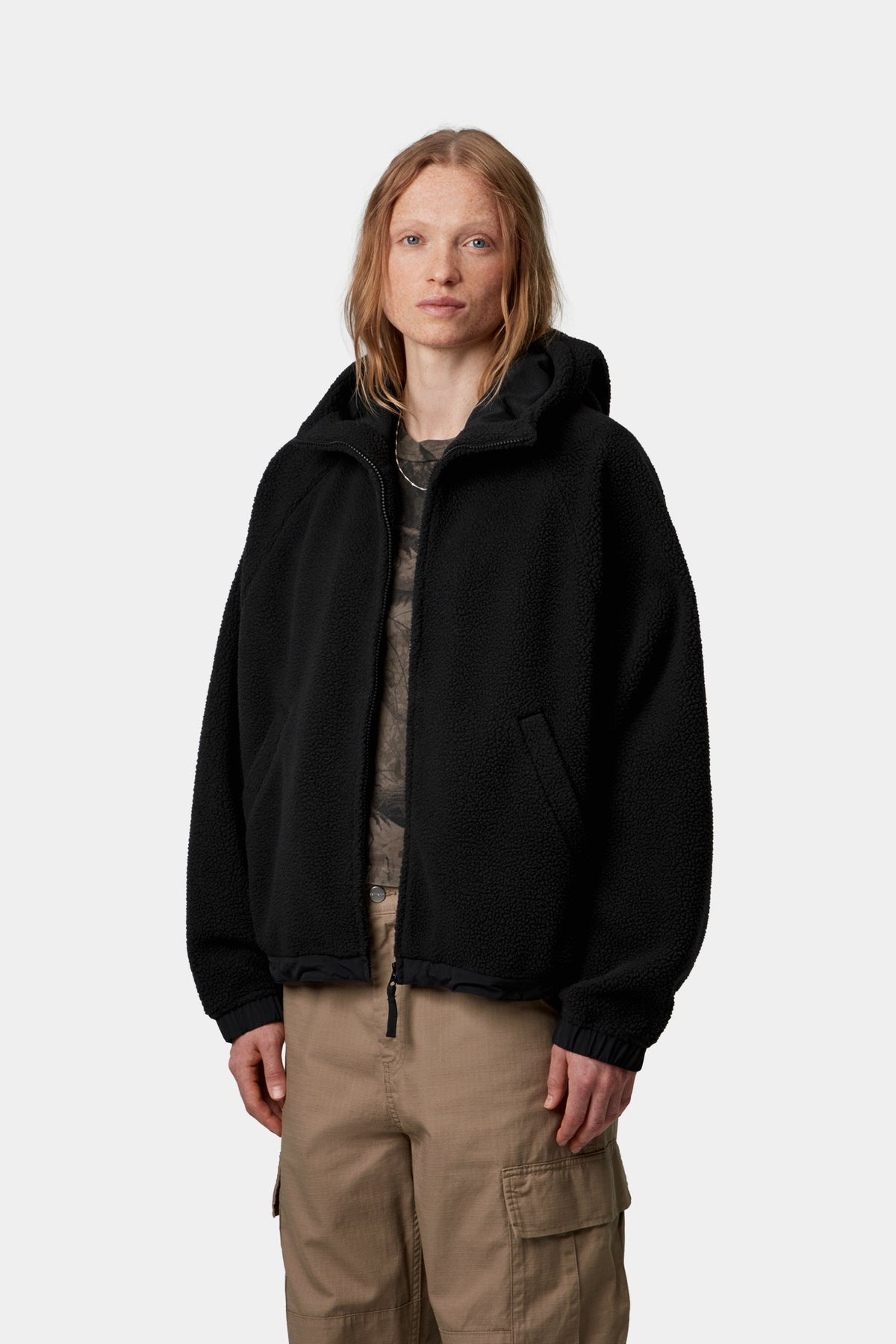 W' Hooded Limn C Fleece Jacket - Black / Flint