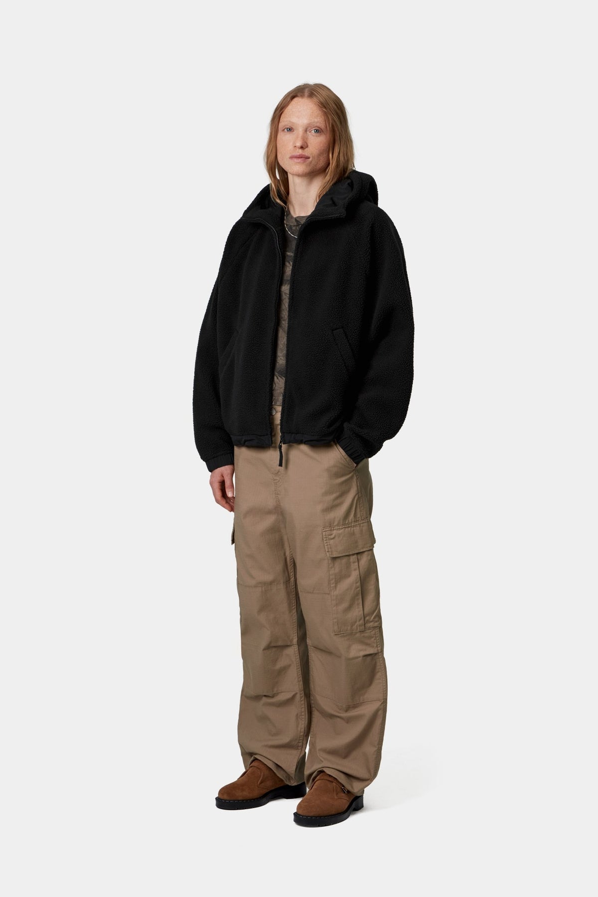 W' Hooded Limn C Fleece Jacket - Black / Flint