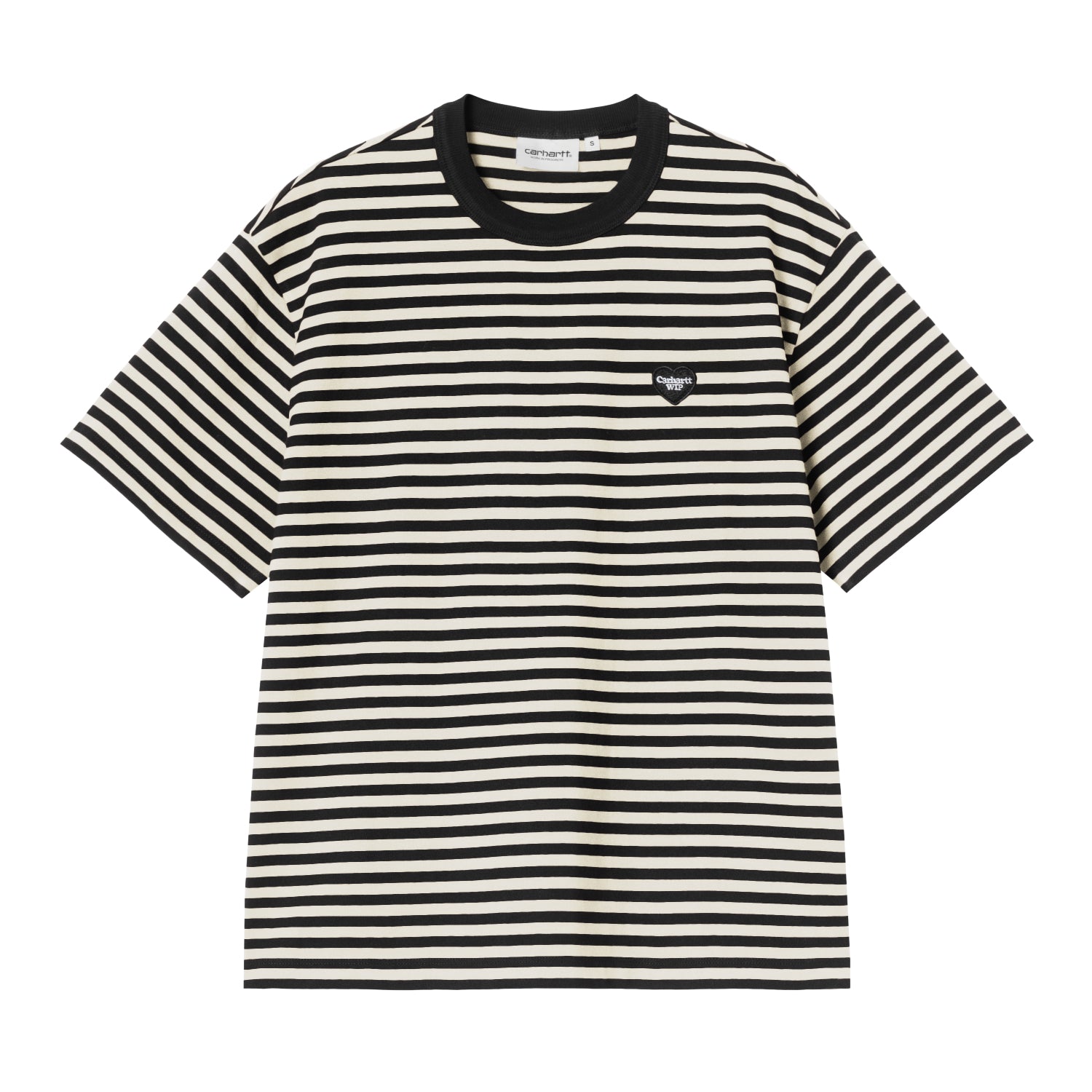 W' S/S Essy T-Shirt - Essy Stripe Black/Wax