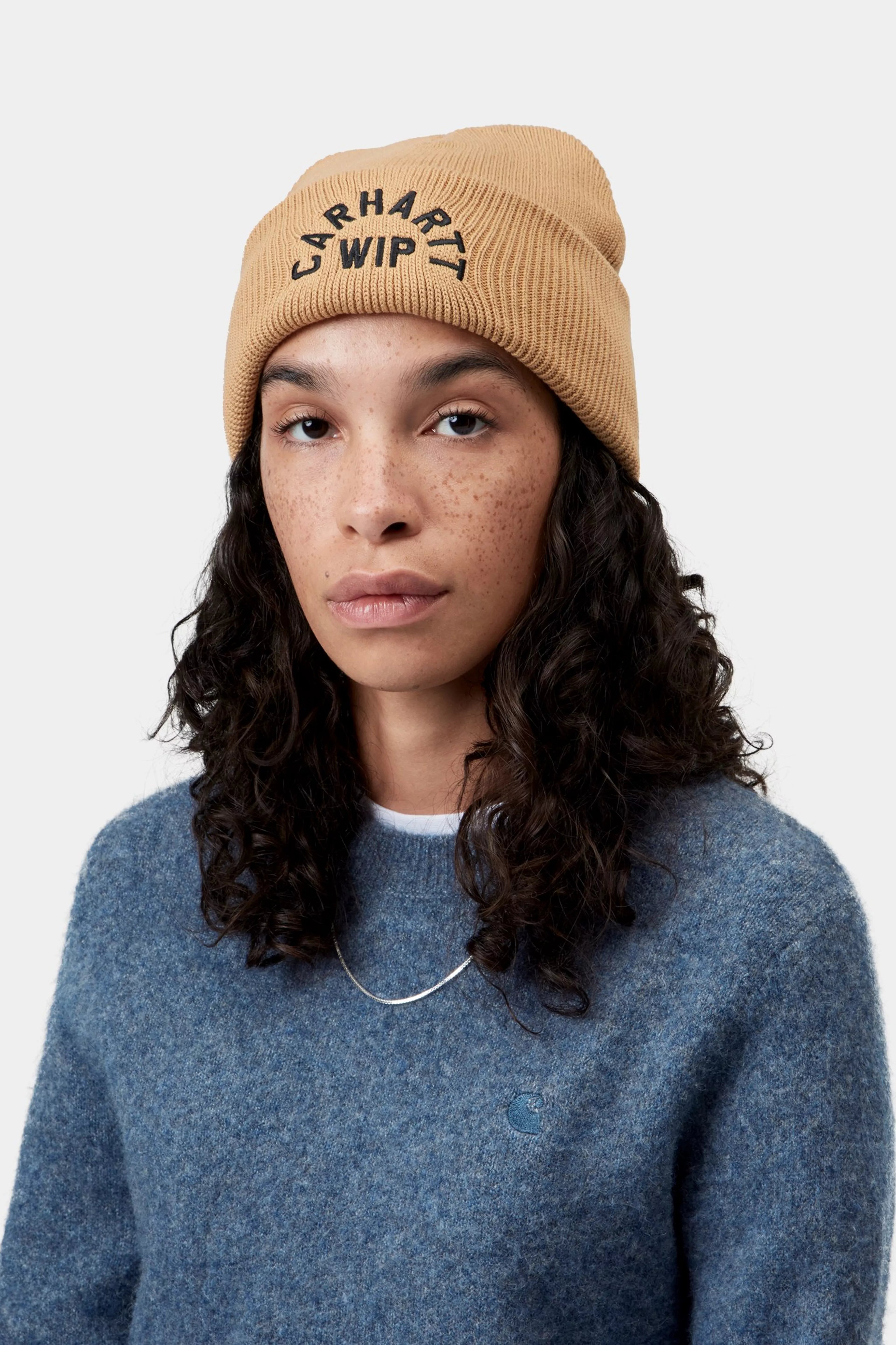 Arch Script Beanie - WIP Dusty H / Black