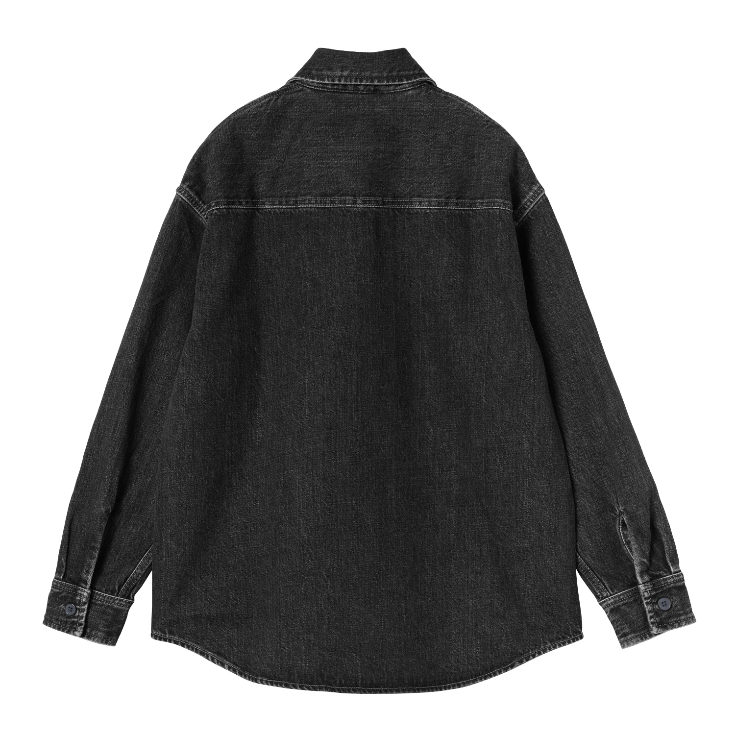 W' Marly Shirt Jac - Black heavy stone wash 6