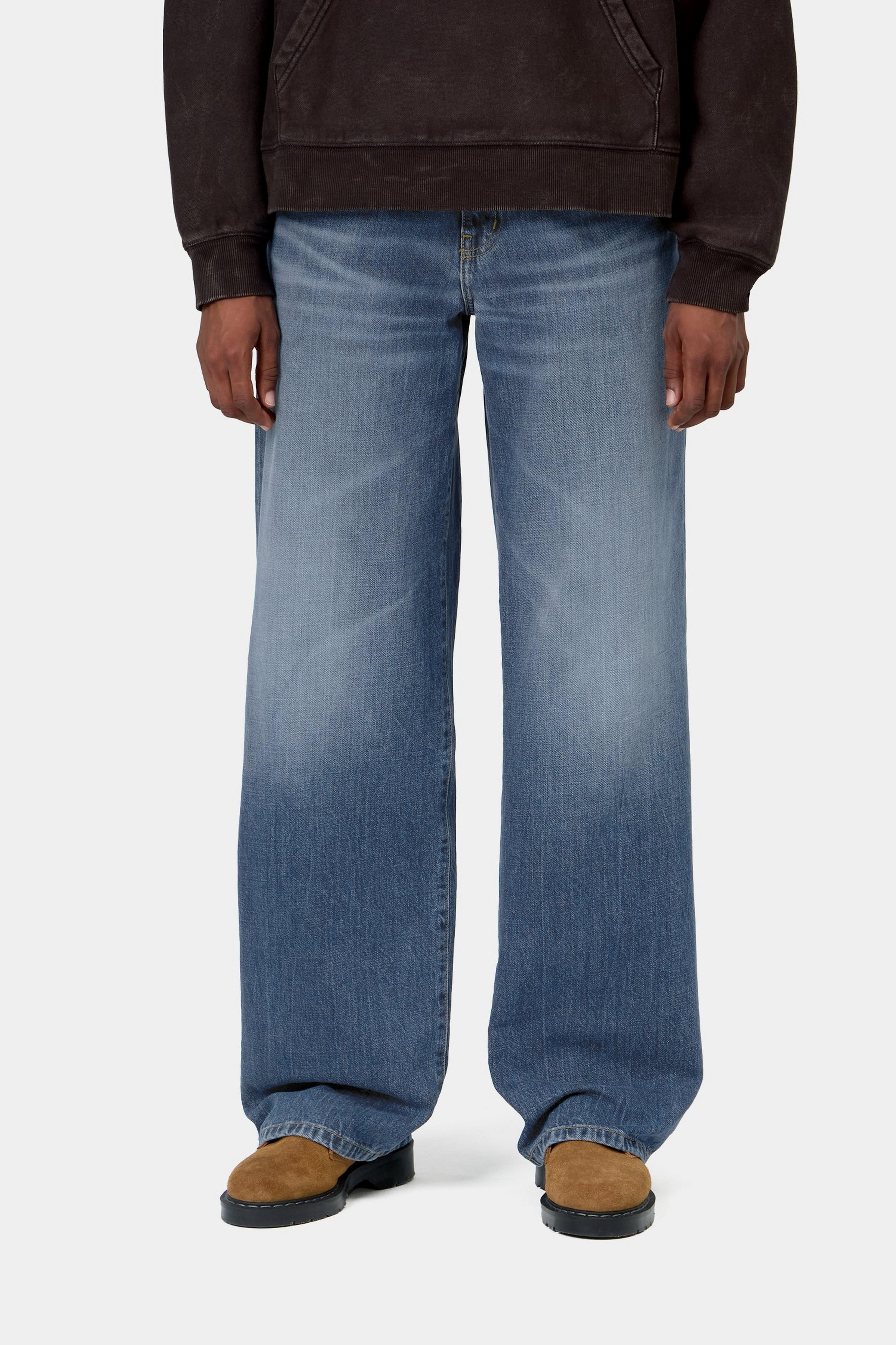 W' Lavine Pant - Blue marble used wash 2