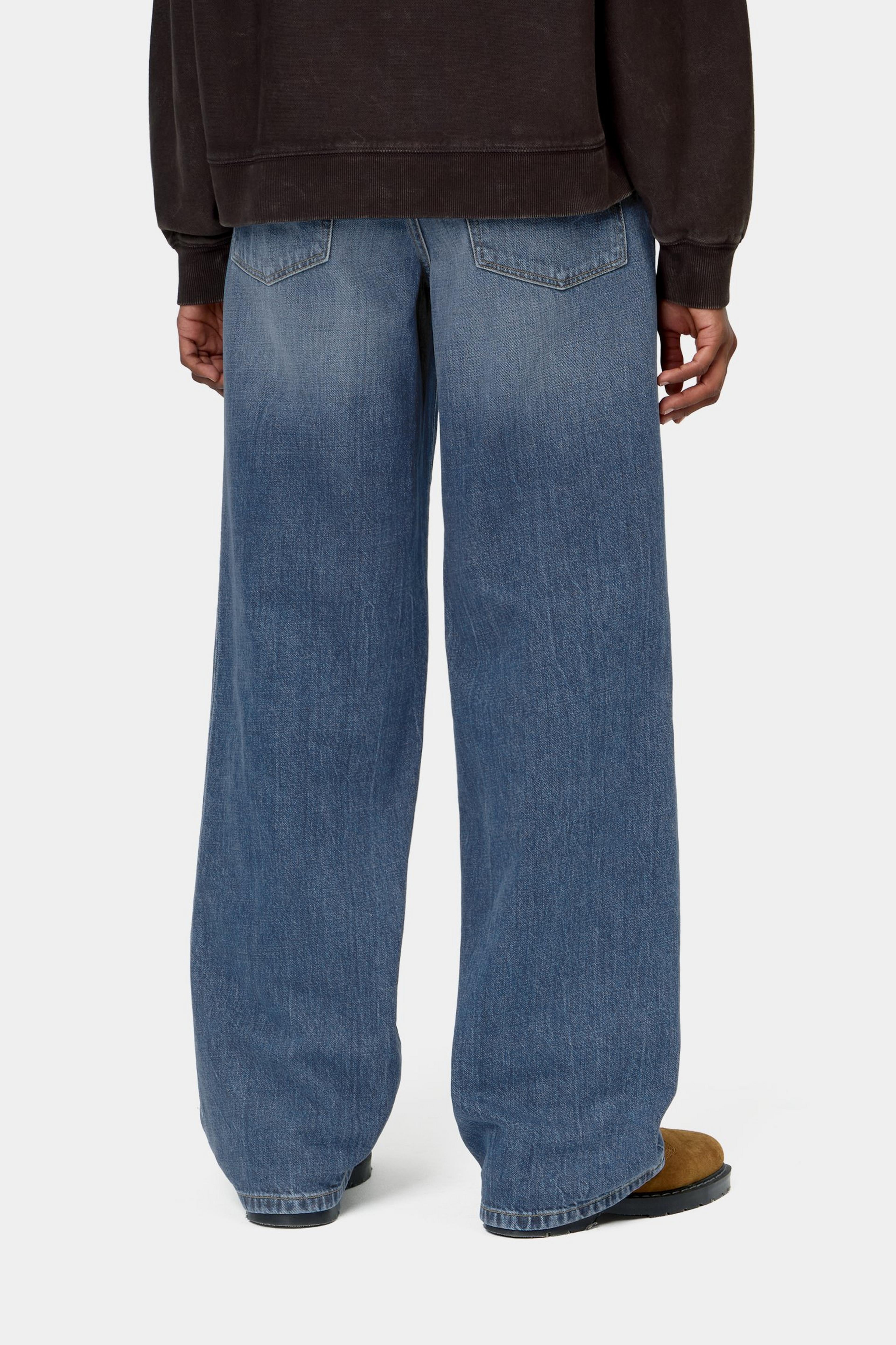 W' Lavine Pant - Blue marble used wash 4