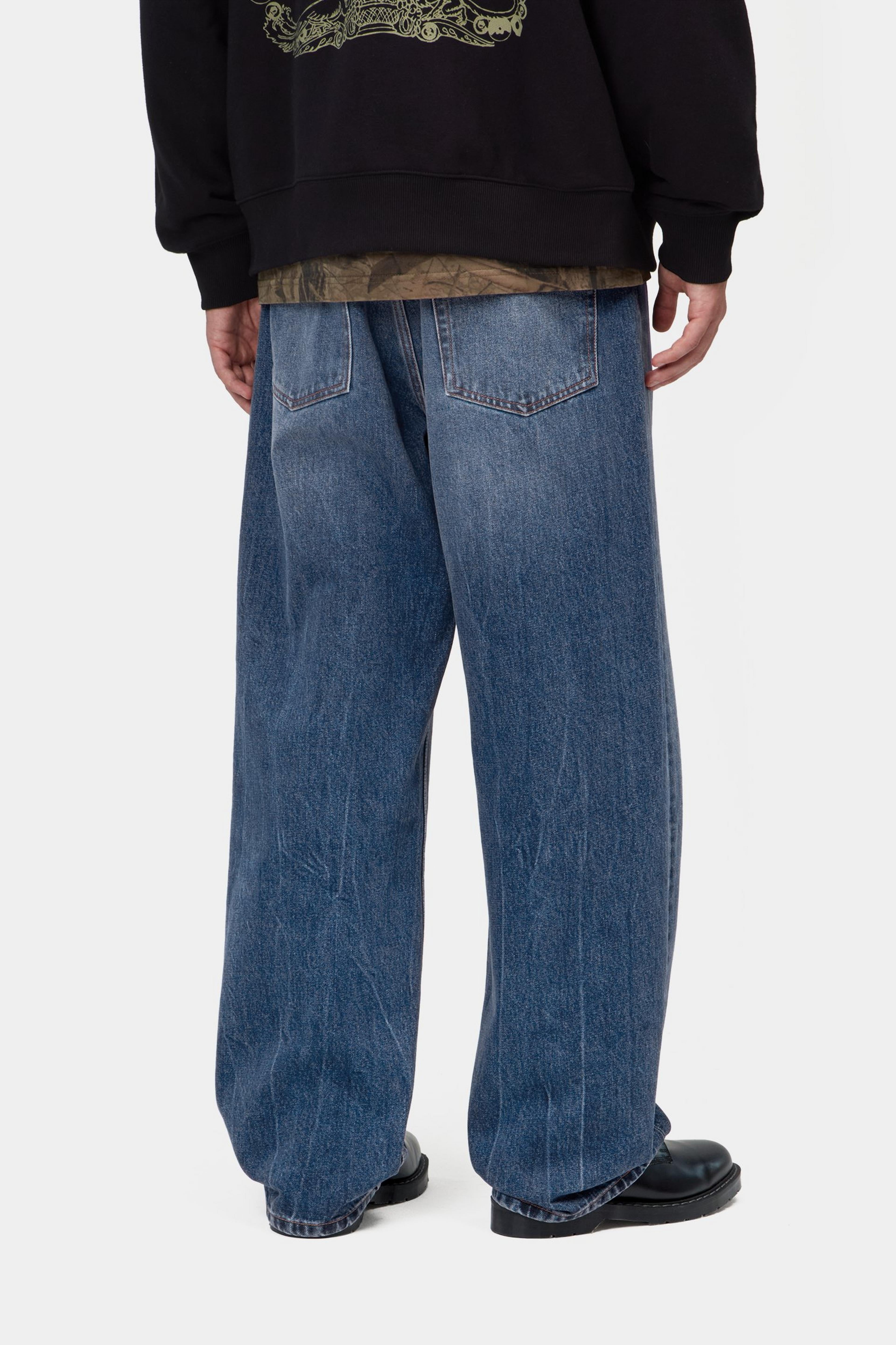Payson Pant - Blue, Marble used wash 4