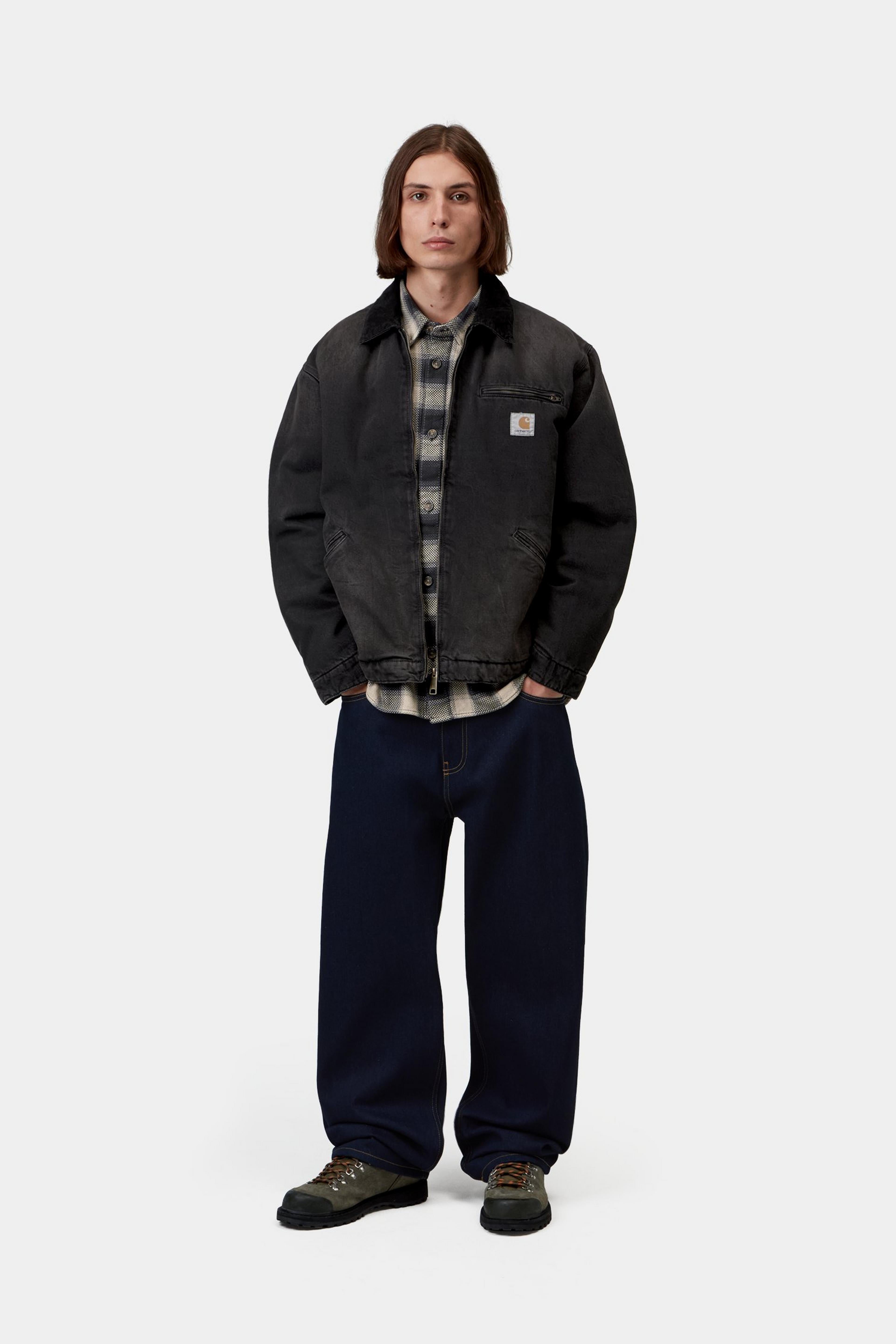OG Detroit Jacket - Black / Black tobacco used wash 5