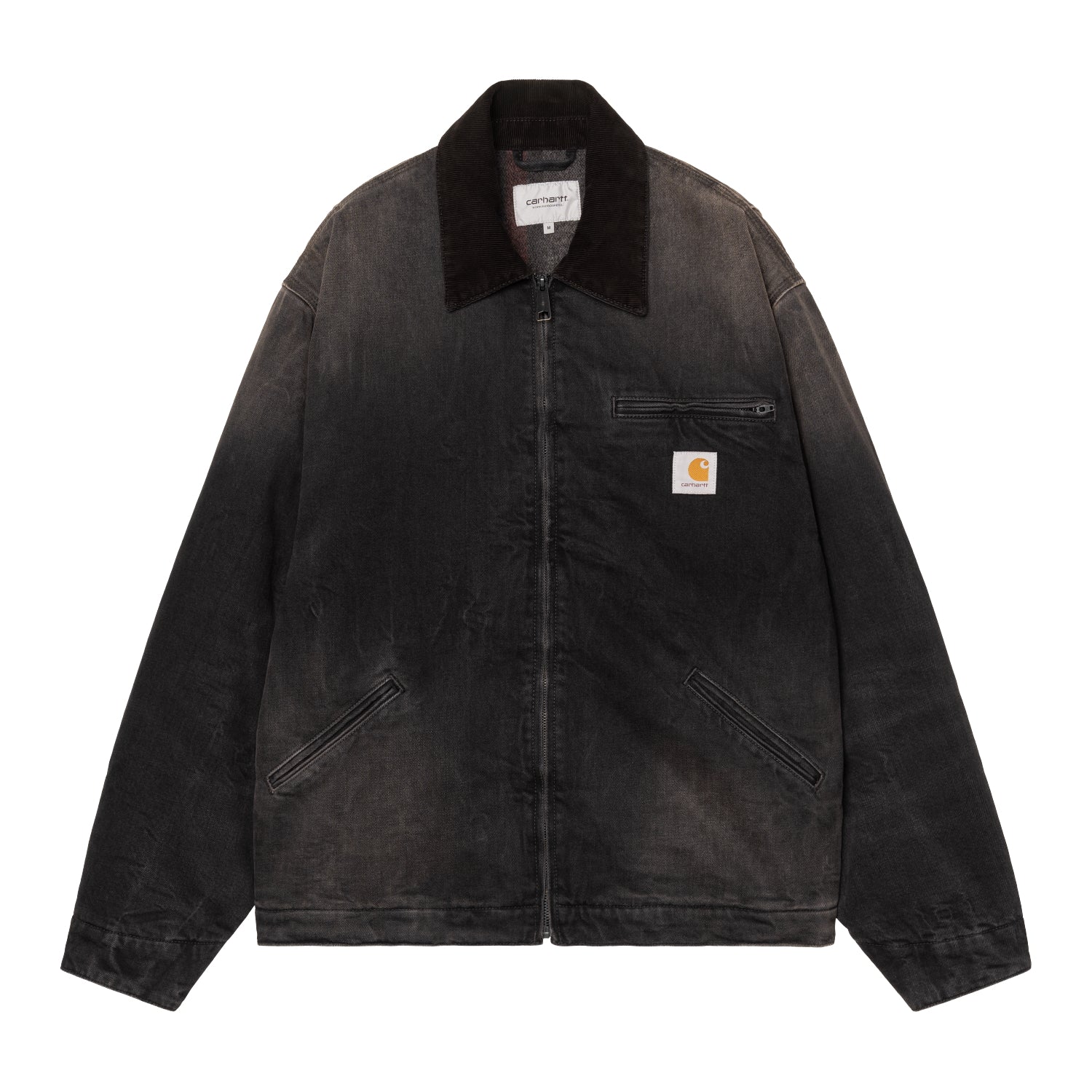 OG Detroit Jacket - Black / Black tobacco used wash 1