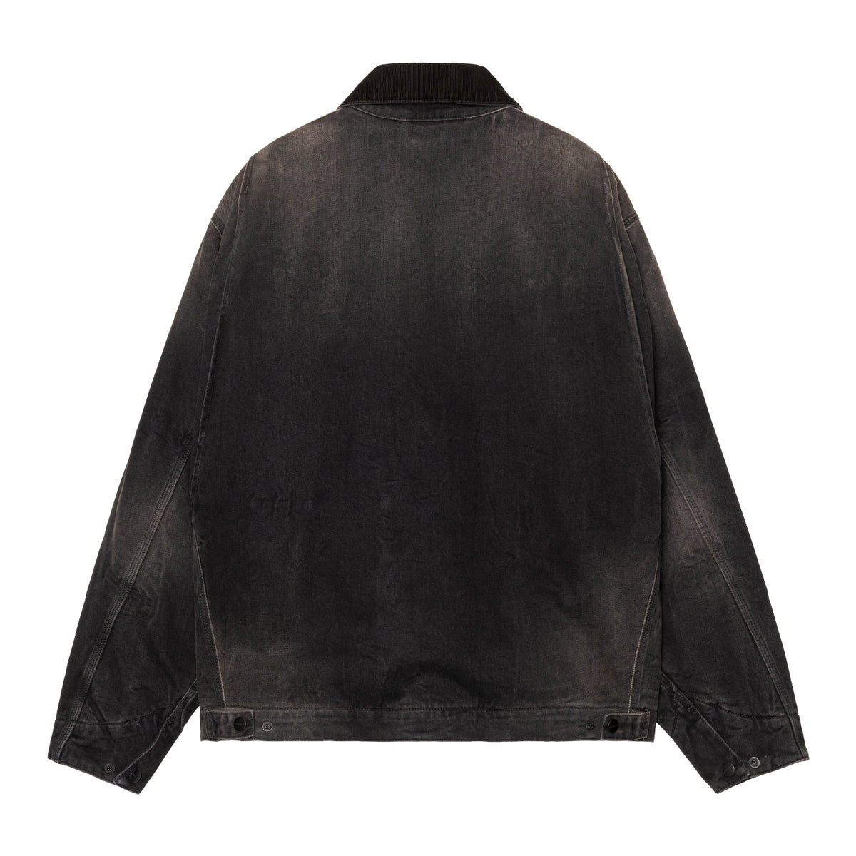 OG Detroit Jacket - Black / Black tobacco used wash