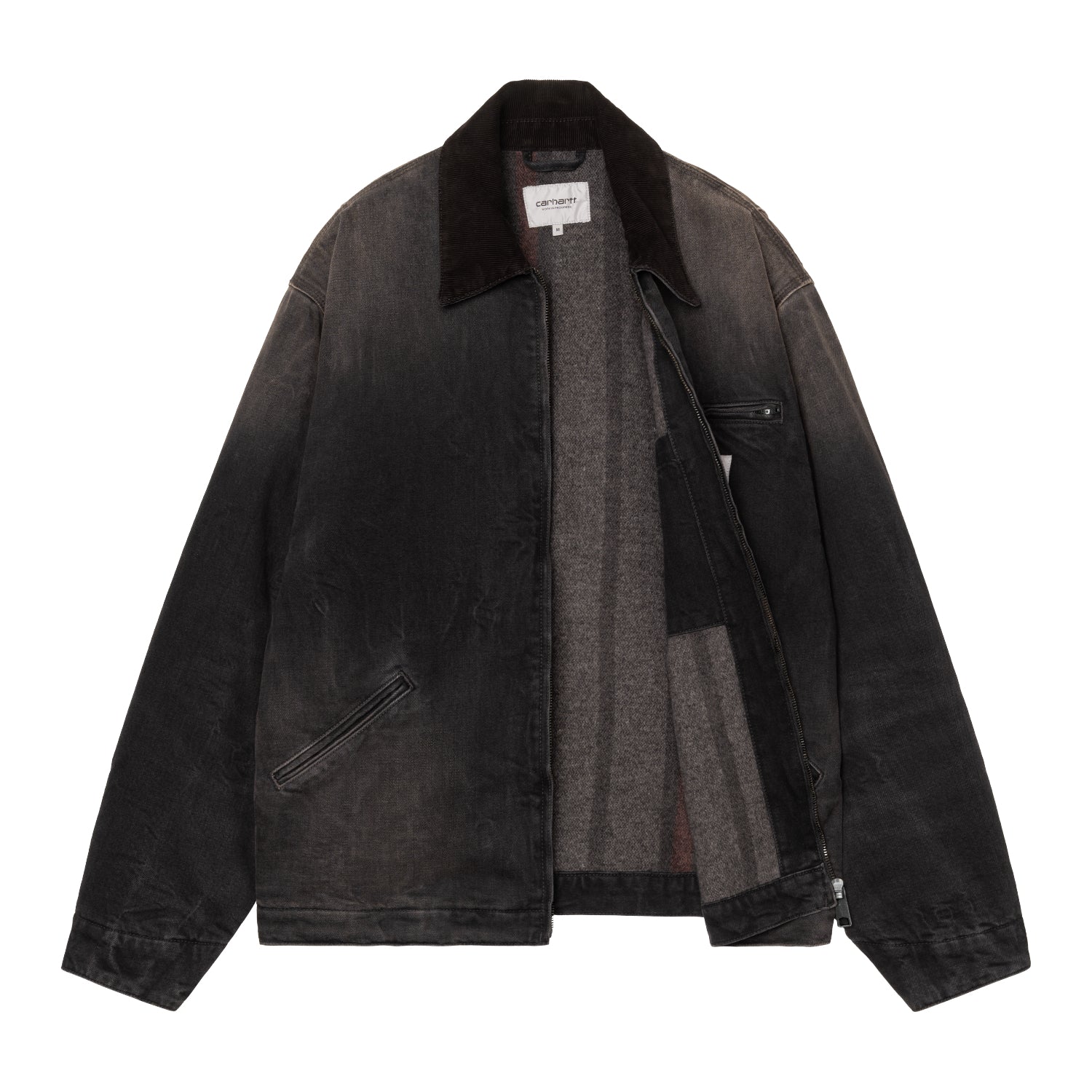 OG Detroit Jacket - Black / Black tobacco used wash 7