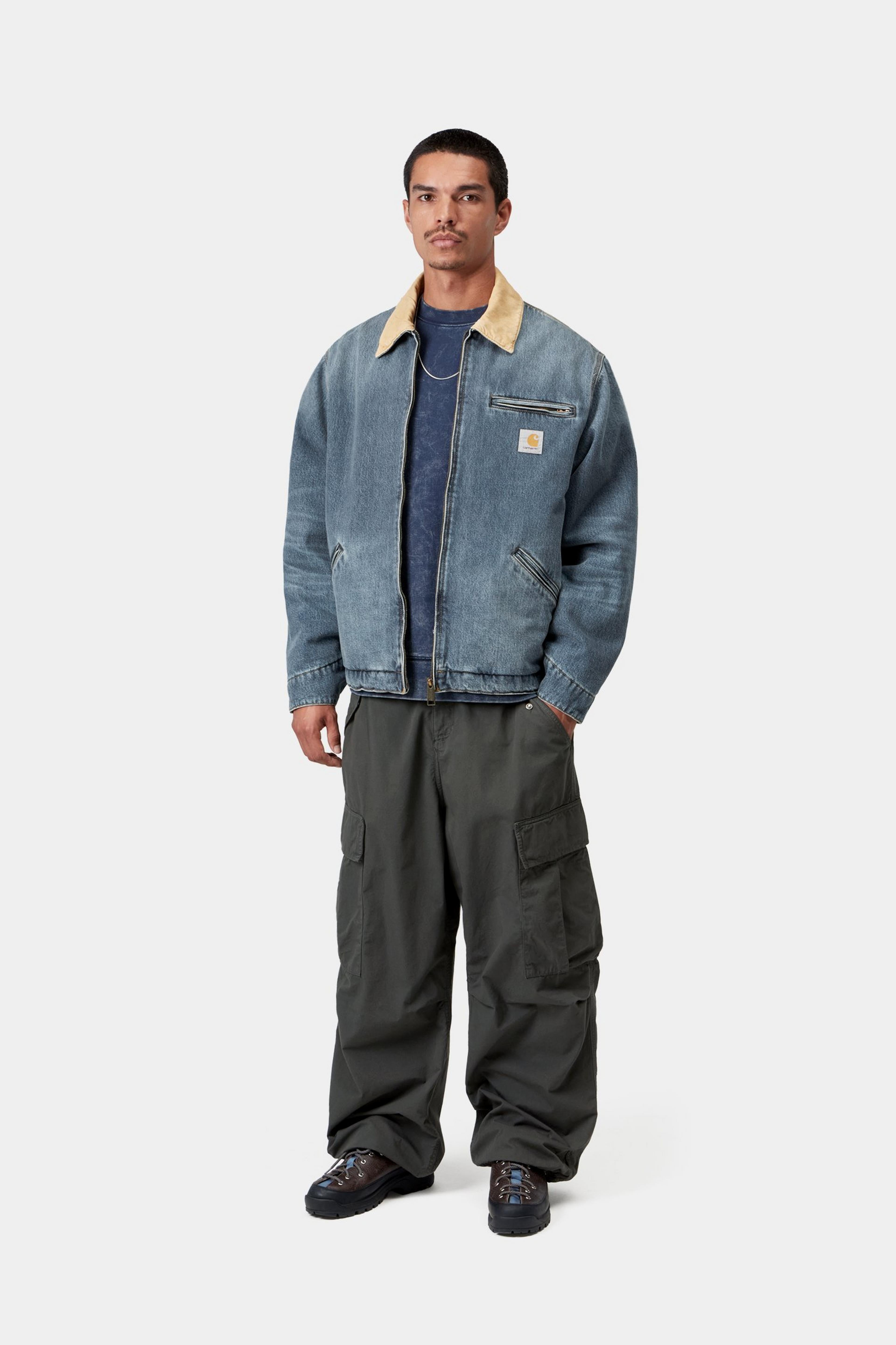 OG Detroit Jacket - Blue / Dusty H Brown old used wash 6