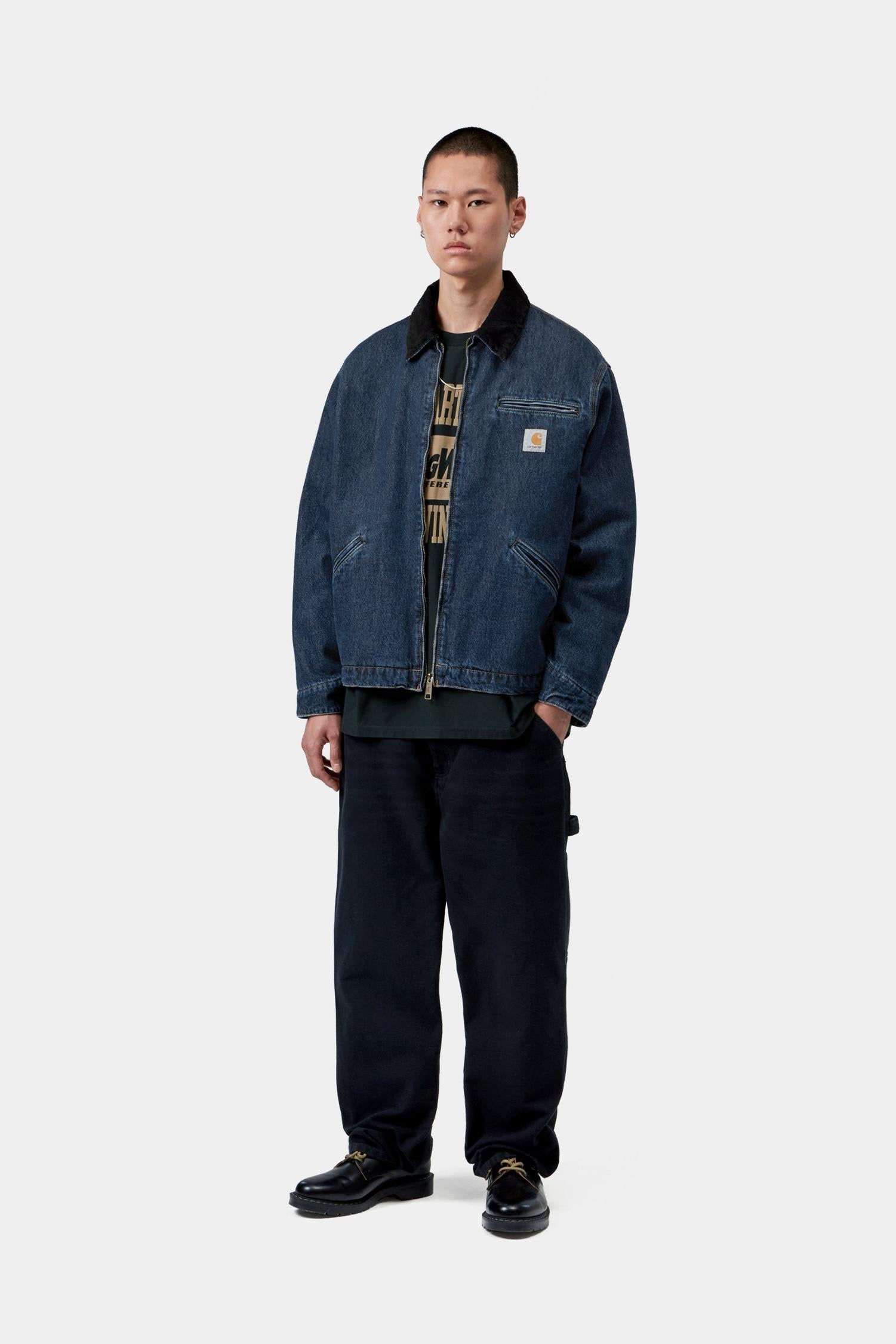 OG Detroit Jacket - Blue / Black stone washed 7