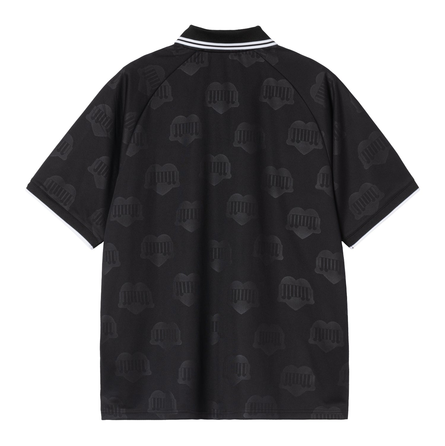 S/S Terrace Football T-Shirt - Heart Train Jacquard, Black