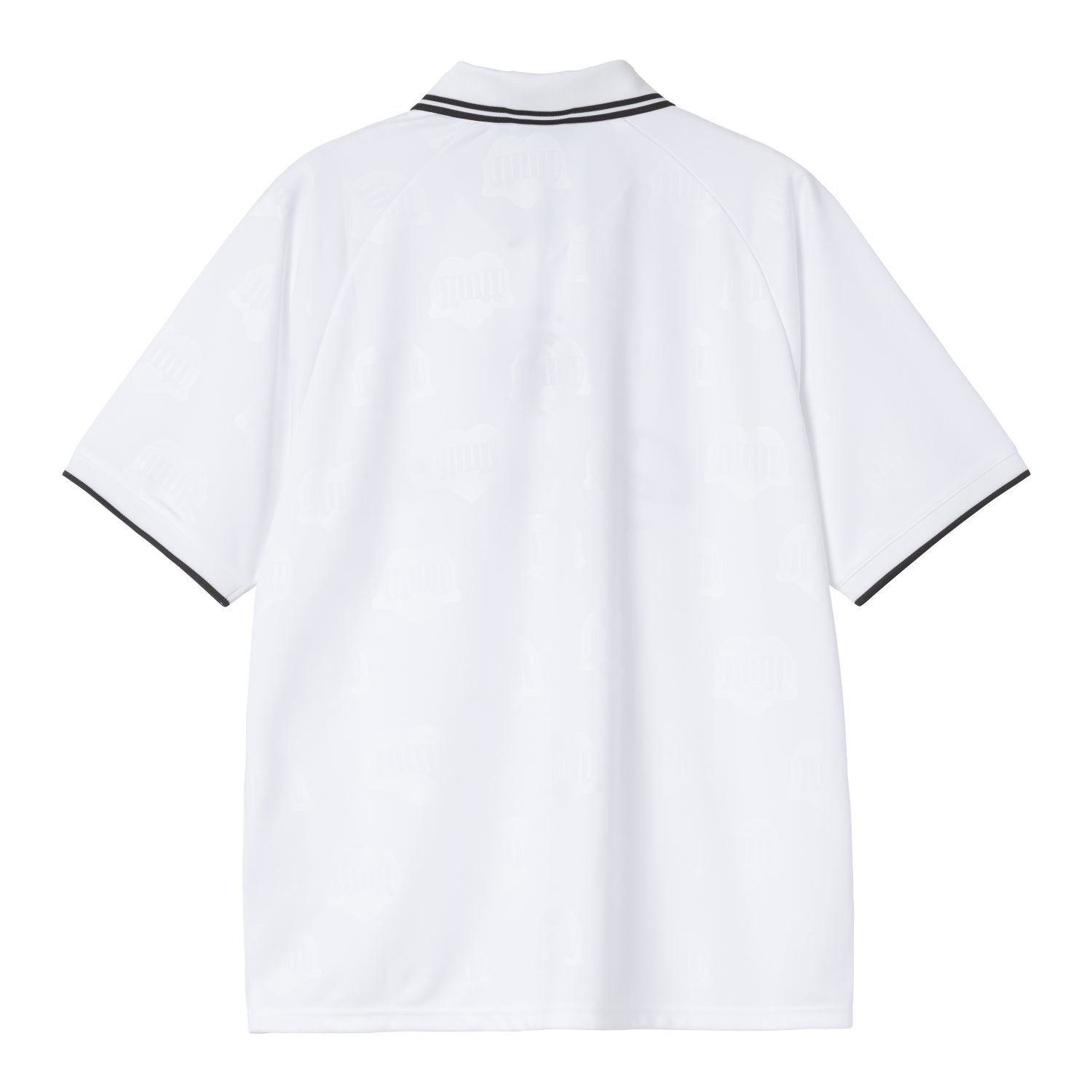 S/S Terrace Football T-Shirt - Heart Train Jacquard, White