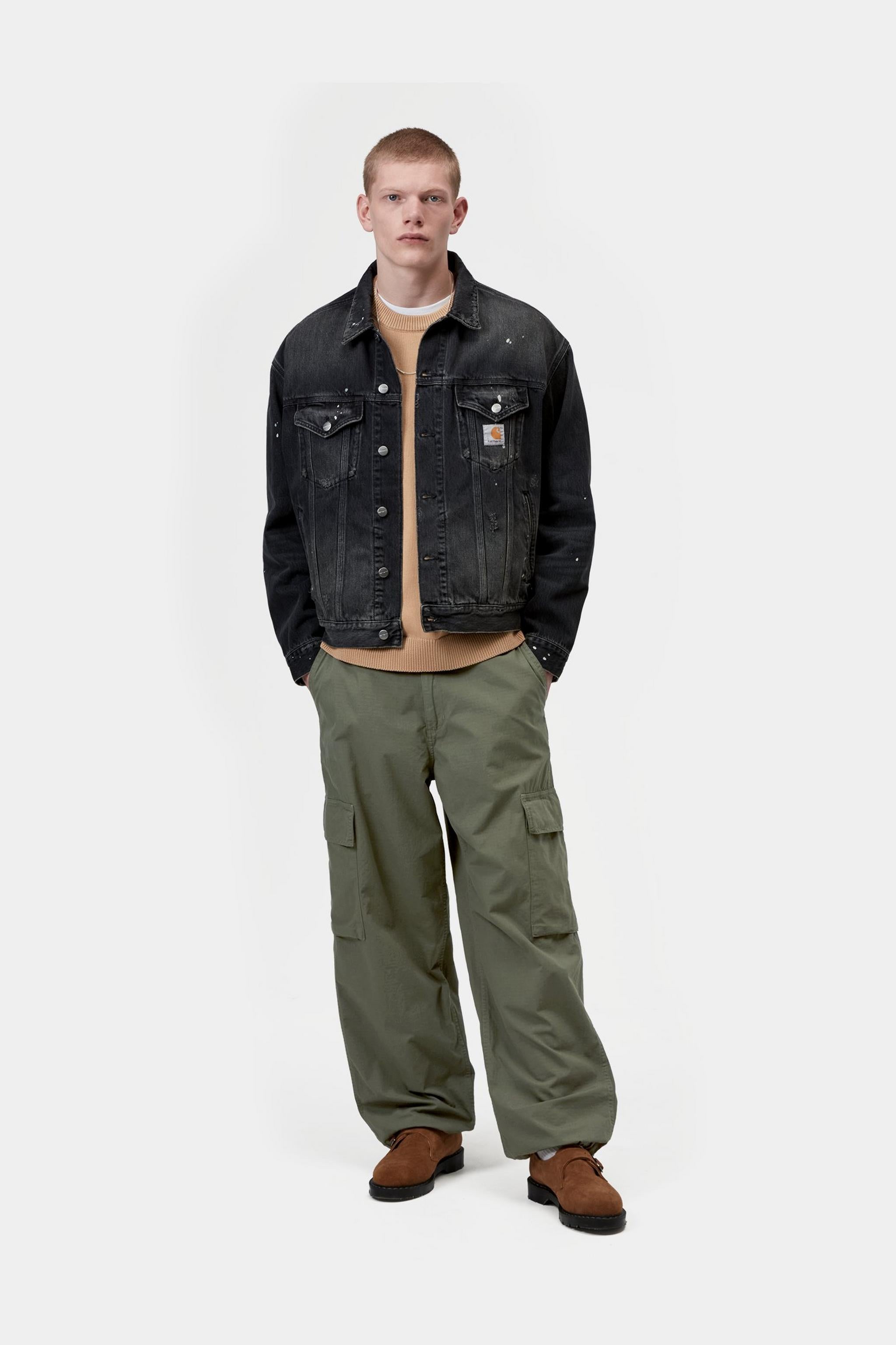 Kade Cargo Pant - Leaf, Garment dyed