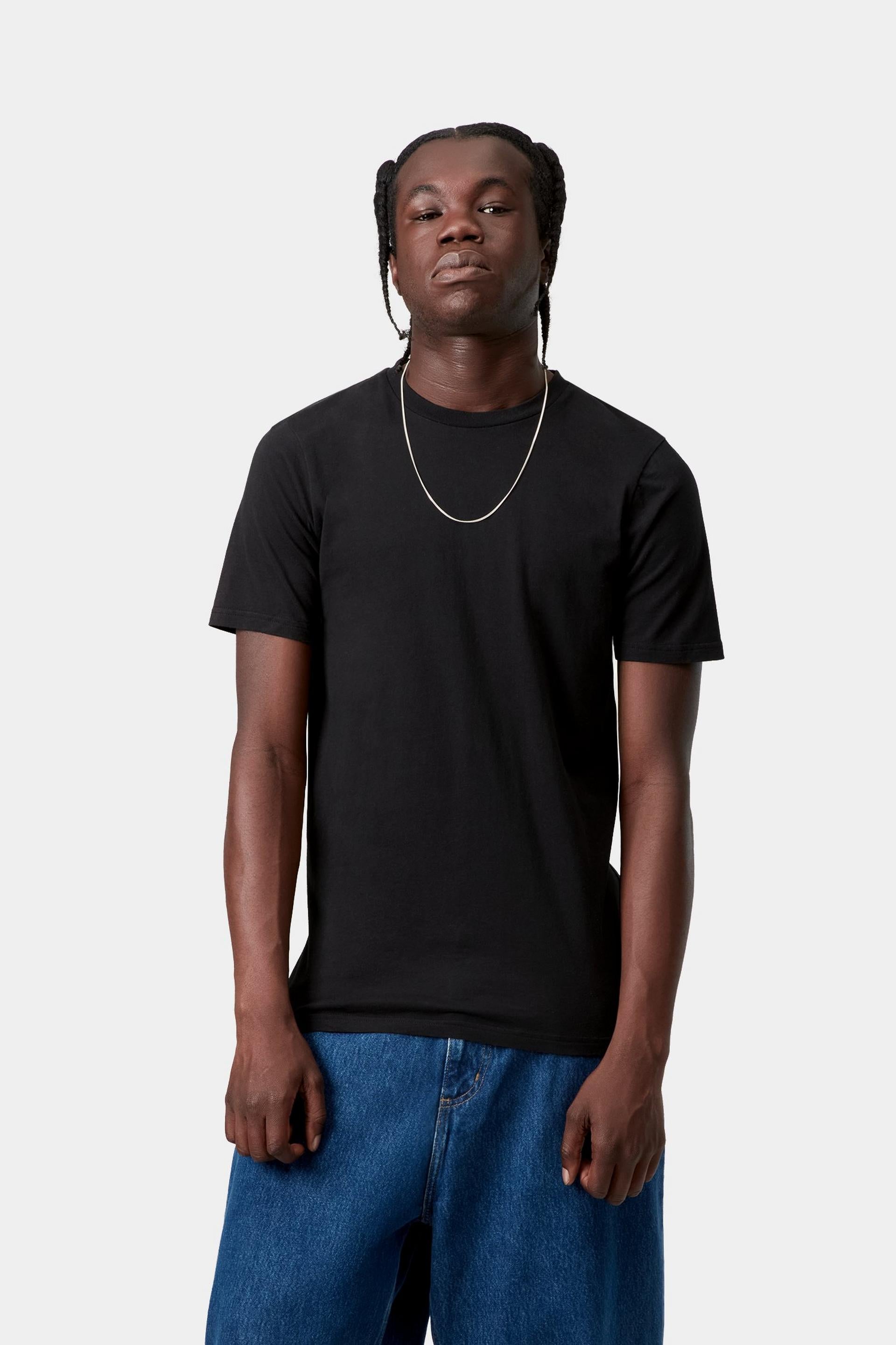 Standard Crew Neck T-Shirt - Black+Black
