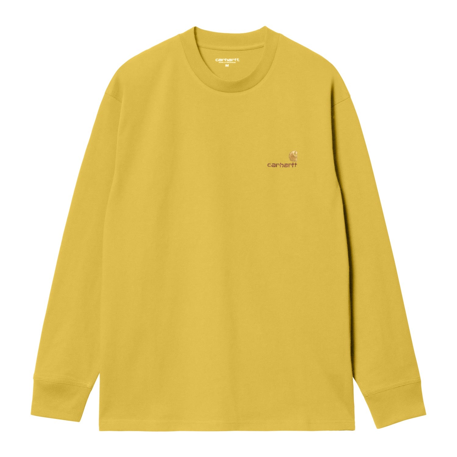 L/S AMERICAN SCRIPT T-SHIRT - Golden Olive