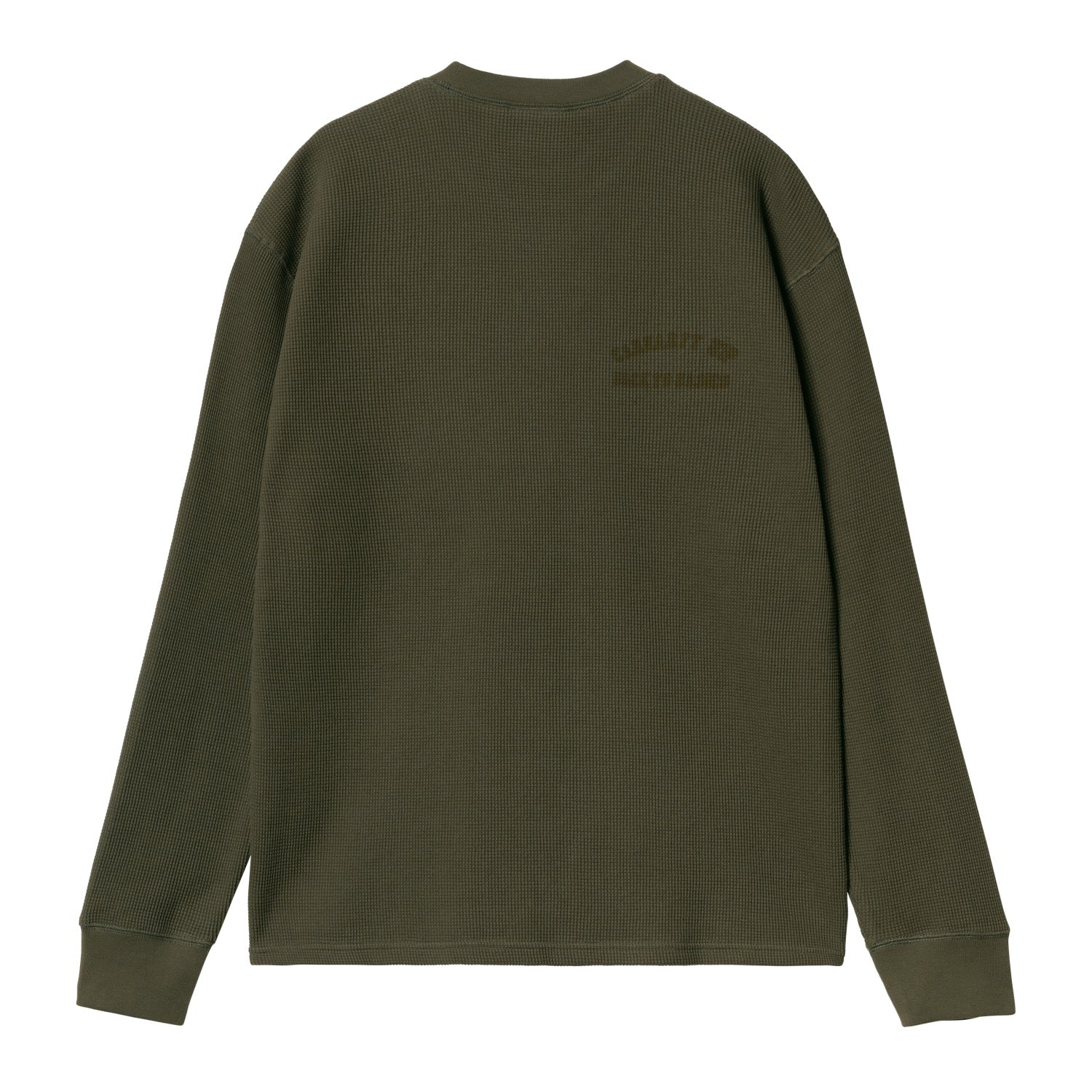 L/S BASICS SCRIPT T-SHIRT - Office Green / Winter Spice