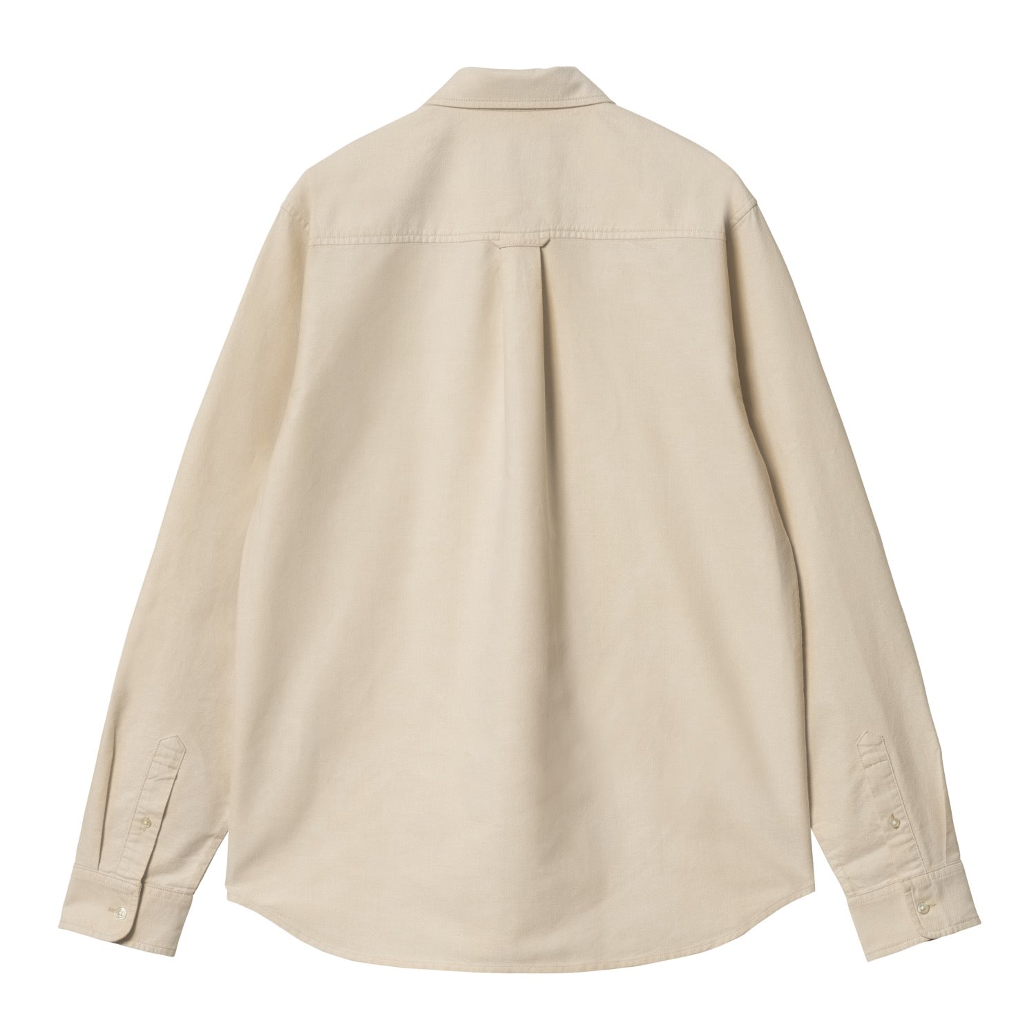 L/S C-LOGO SHIRT - Cornsilk / White