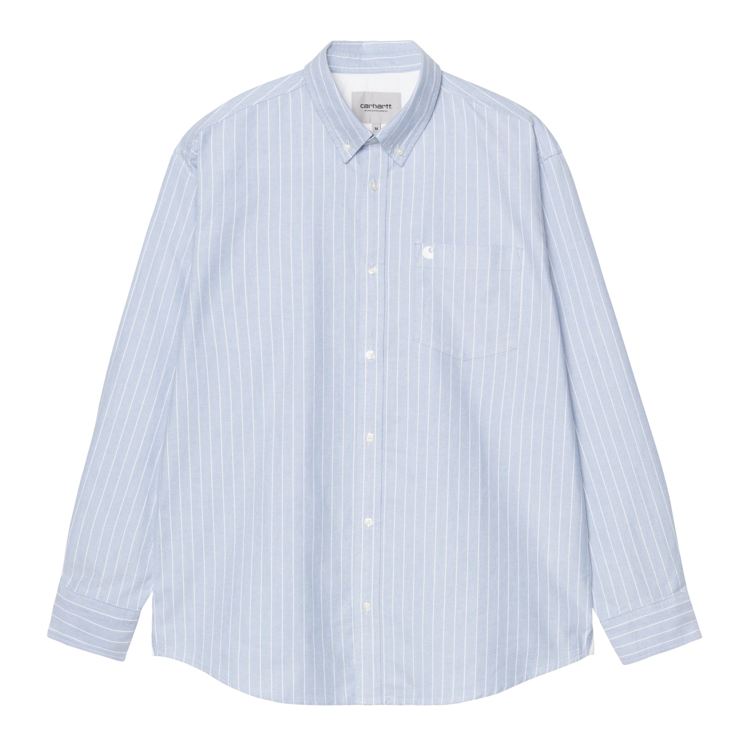 L/S CASSEL SHIRT  - Cassel Stripe, Bleach / White