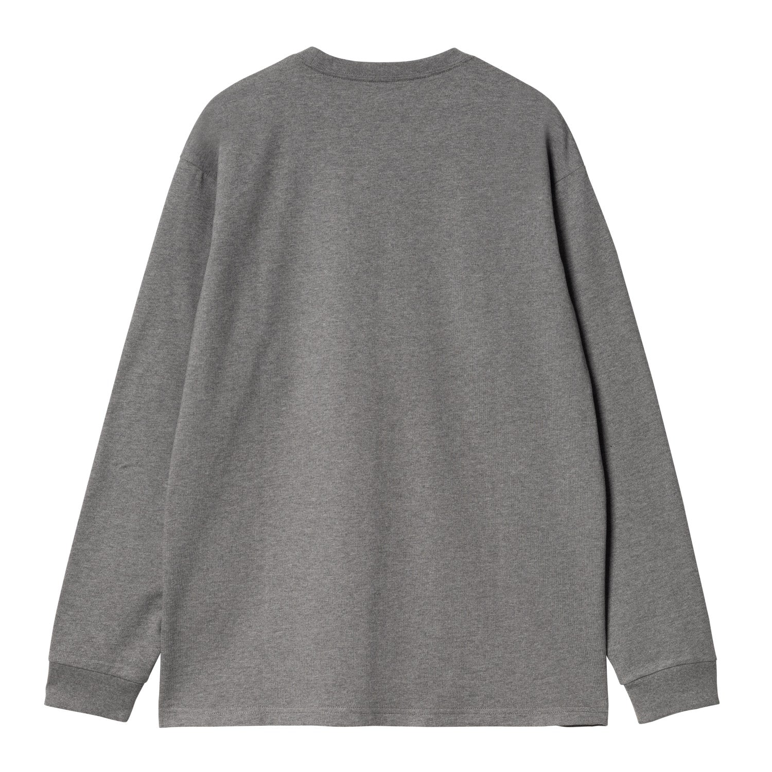 L/S CHASE T-SHIRT - Dark Grey Heather / Gold