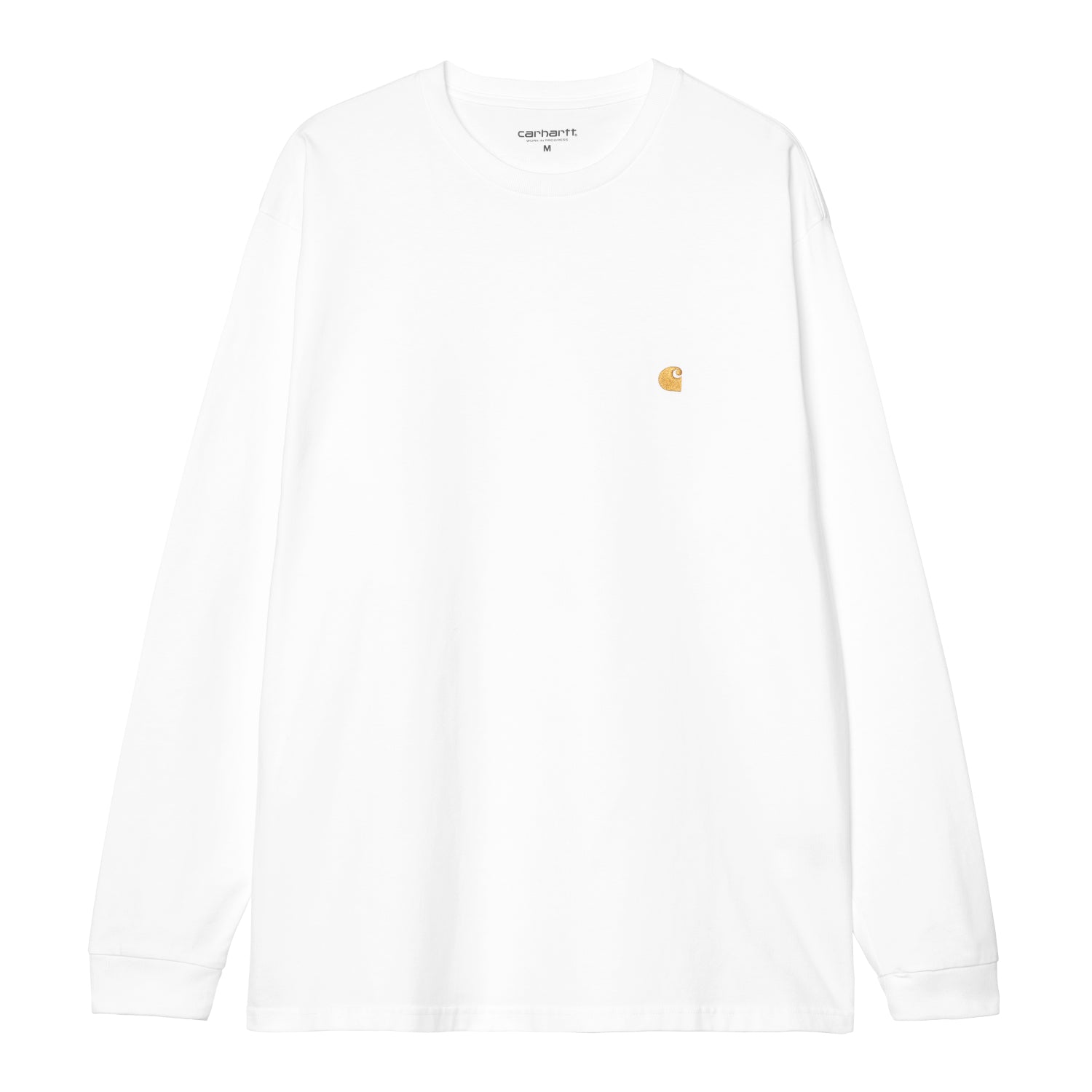 L/S CHASE T-SHIRT  - White / Gold