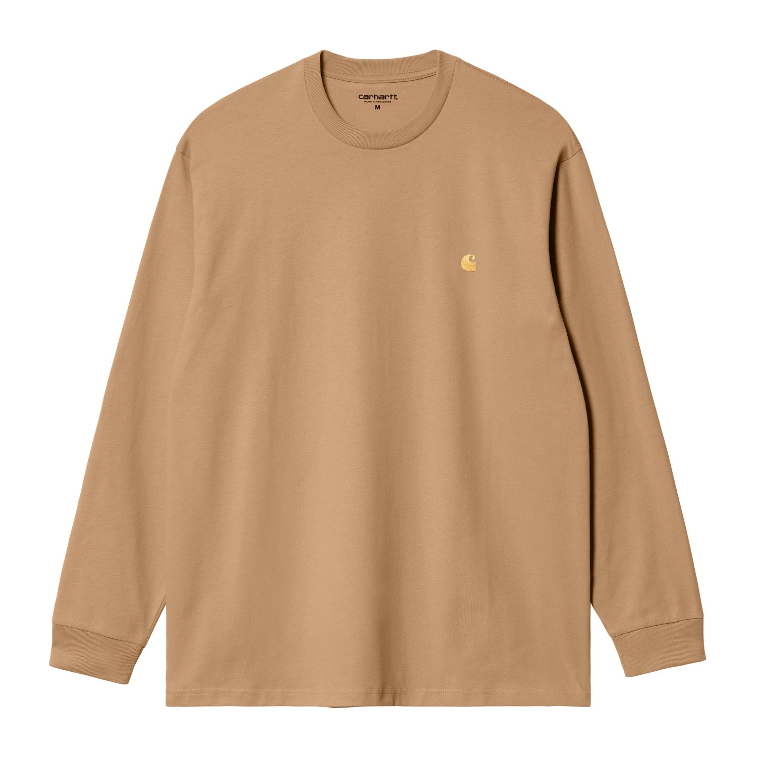 L/S CHASE T-SHIRT - Peanut / Gold