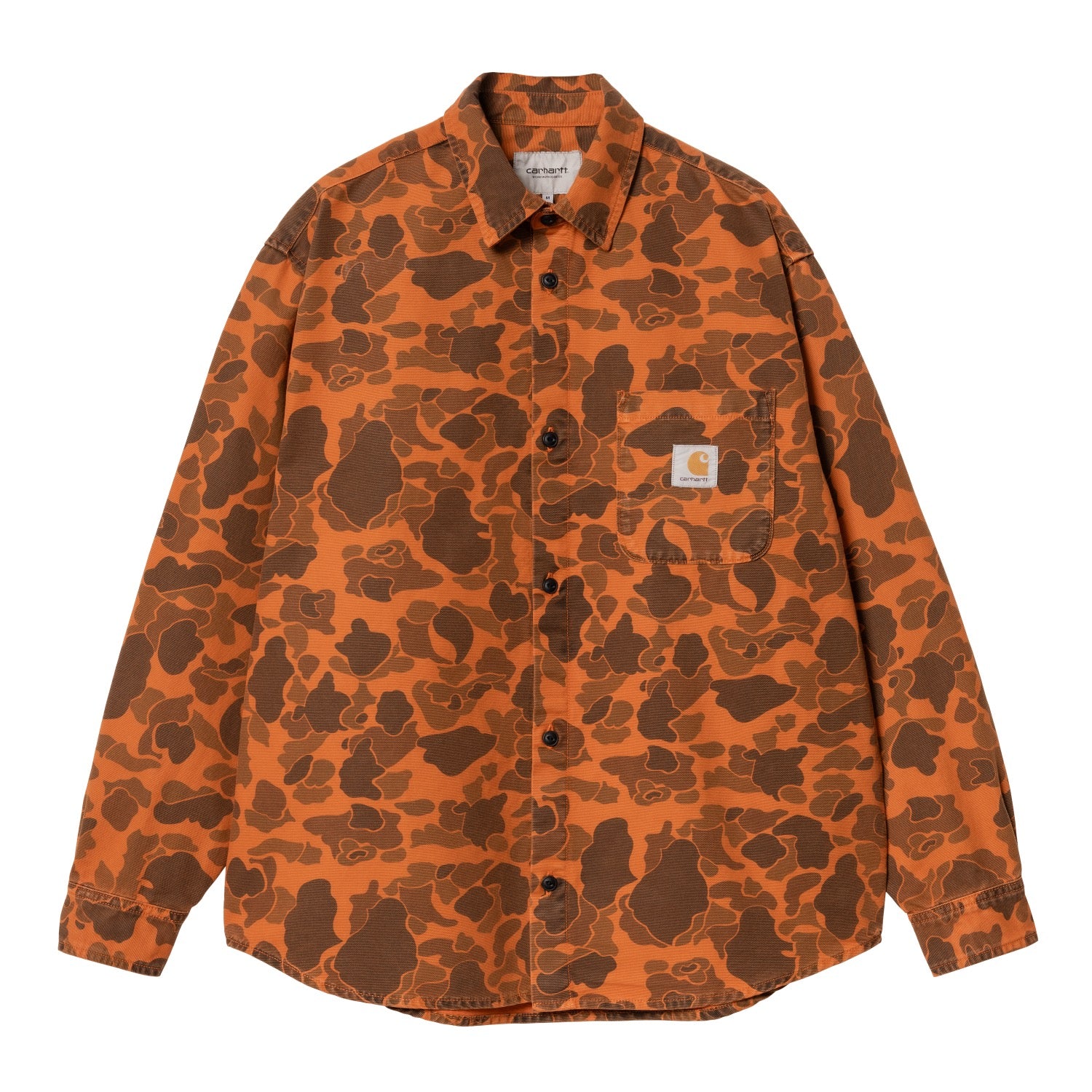 L/S DUCK SHIRT - Camo Duck, Green / Turmeric