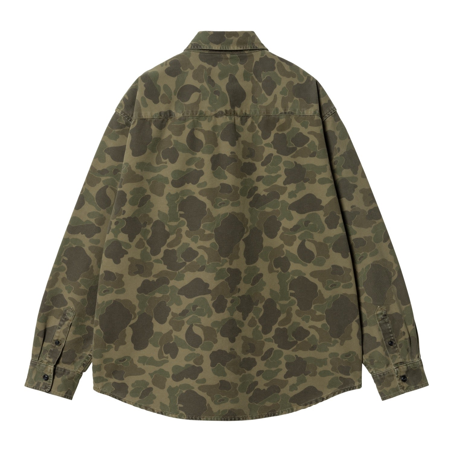 L/S DUCK SHIRT - Camo Duck, Green / Office Green