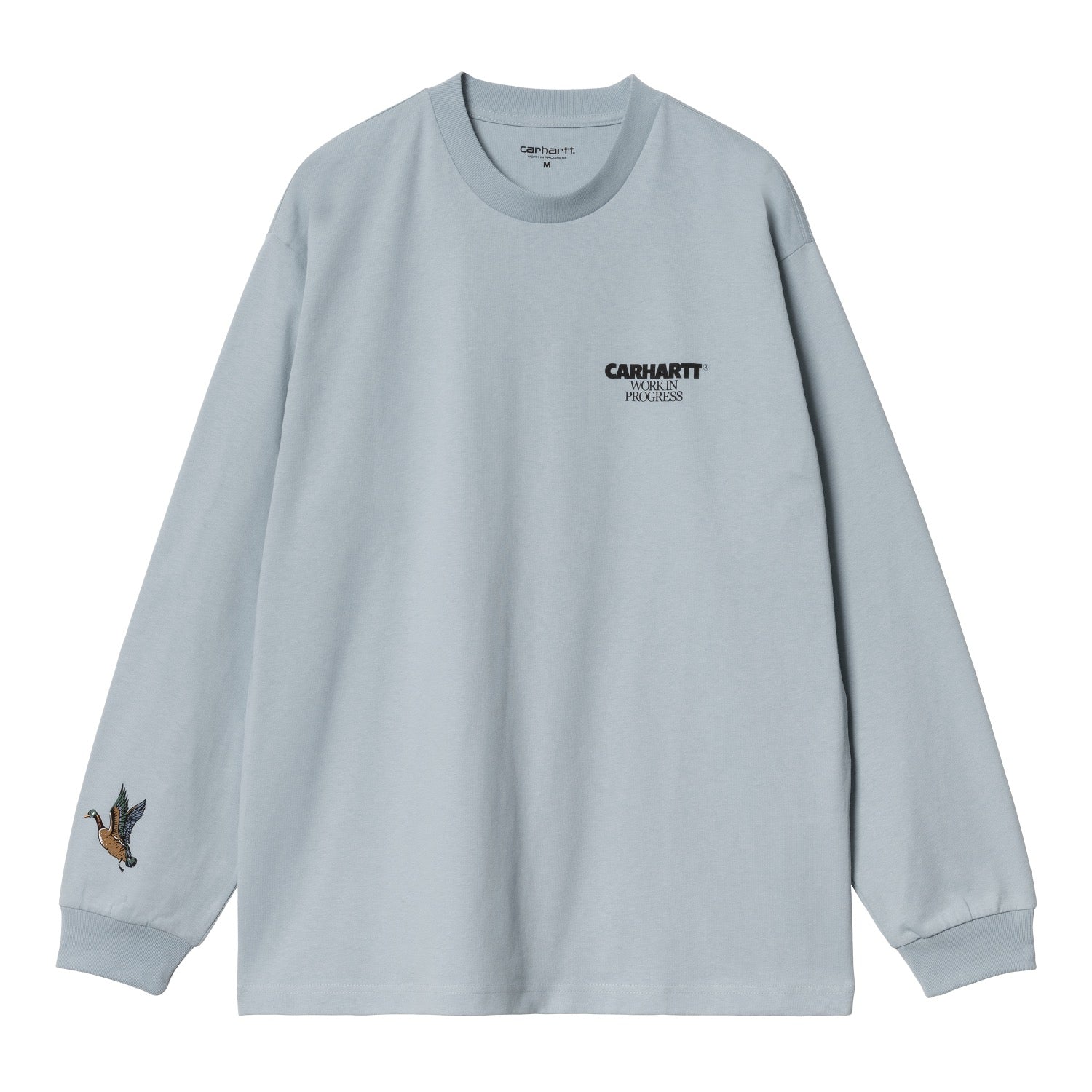 L/S DUCKS T-SHIRT - Misty Sky