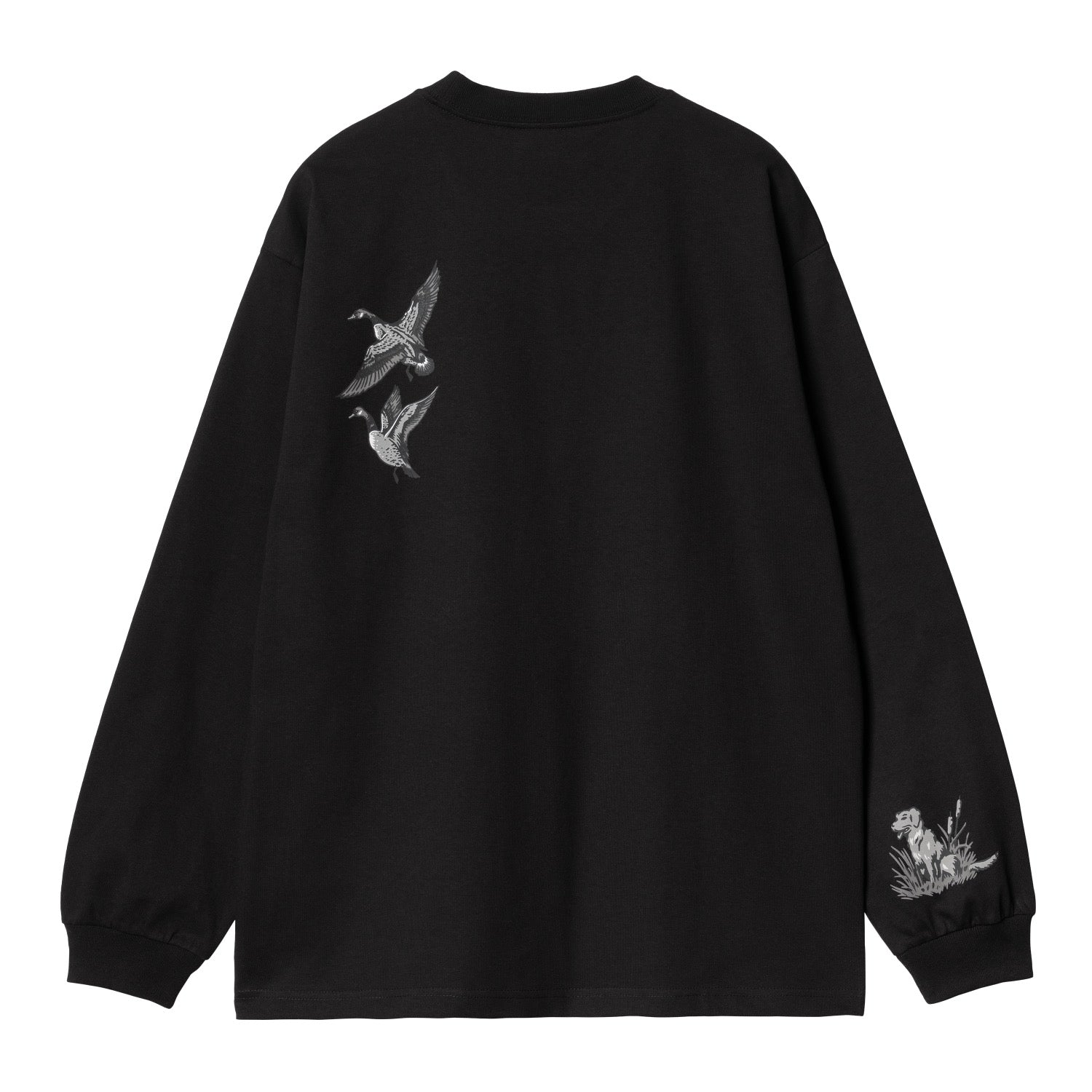 L/S DUCKS T-SHIRT - Black