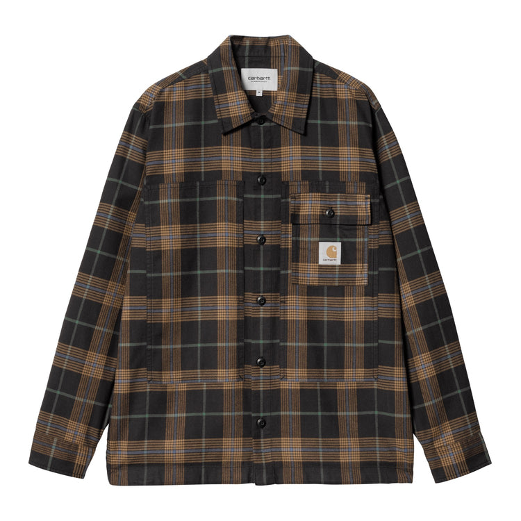 L/S HADLEY SHIRT - Hadley Check, Black