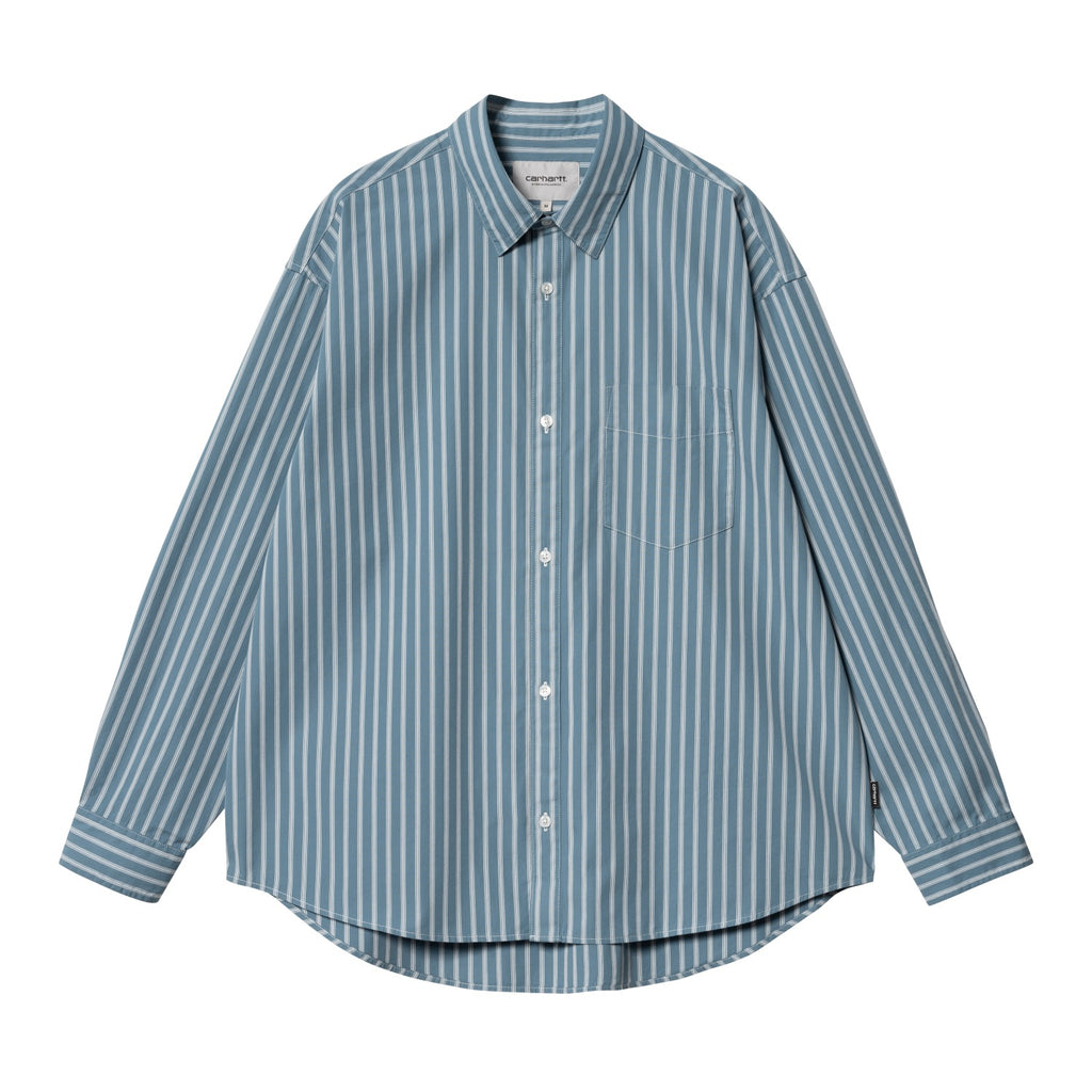 L/S LIGETY SHIRT - Ligety Stripe, Vancouver Blue / Wax