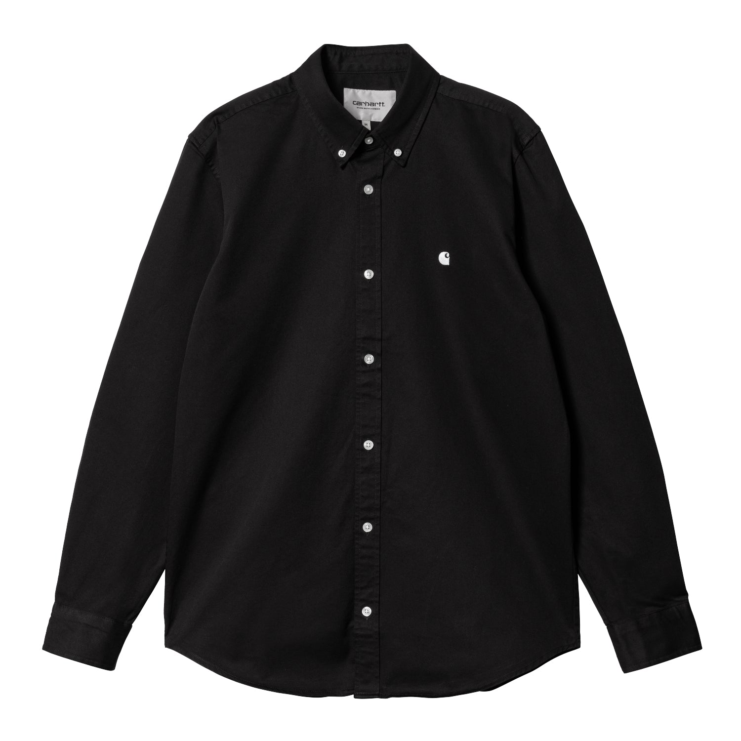 L/S MADISON SHIRT - Black / White