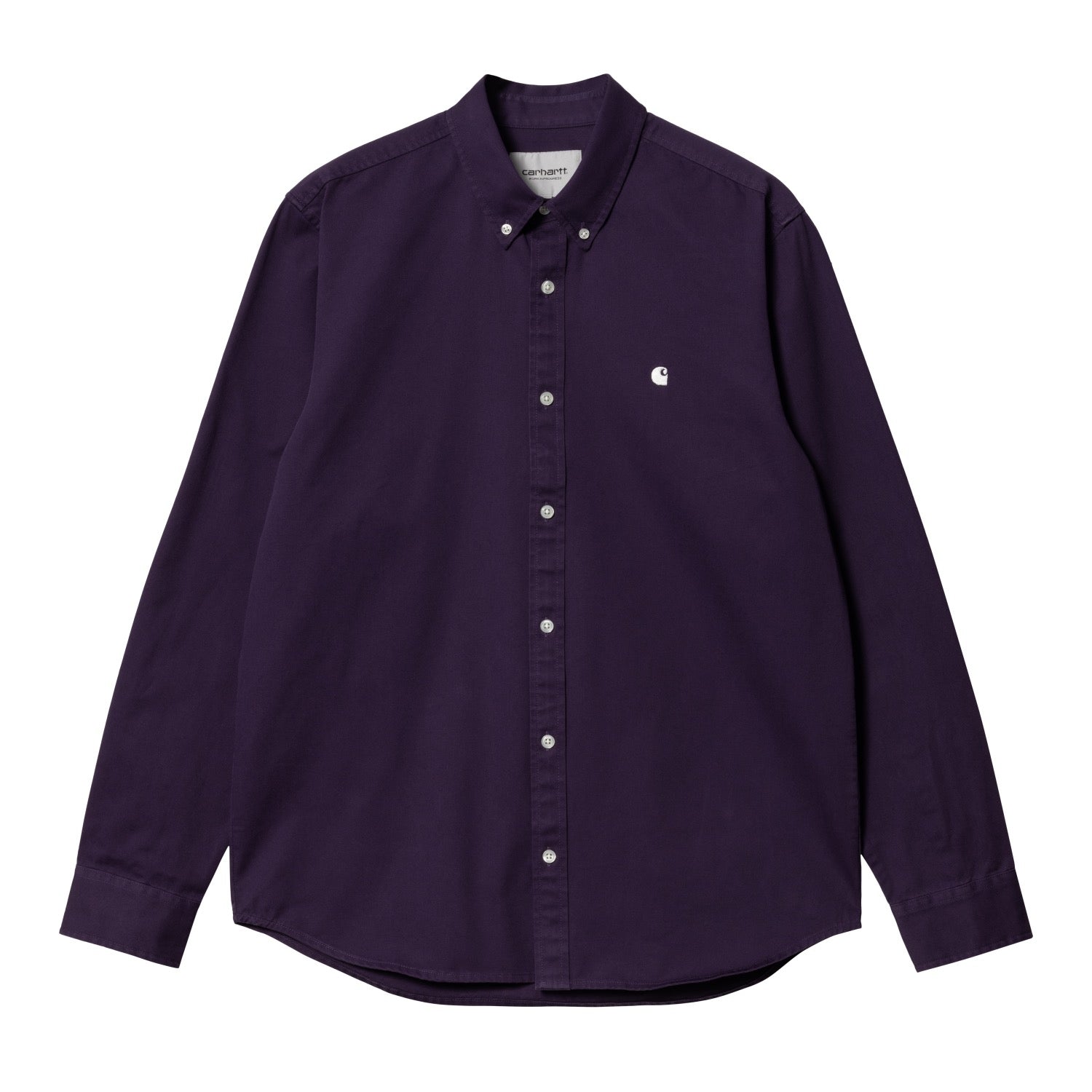 在庫あり/即出荷可】 carhartt master shirt / navy ワークシャツ