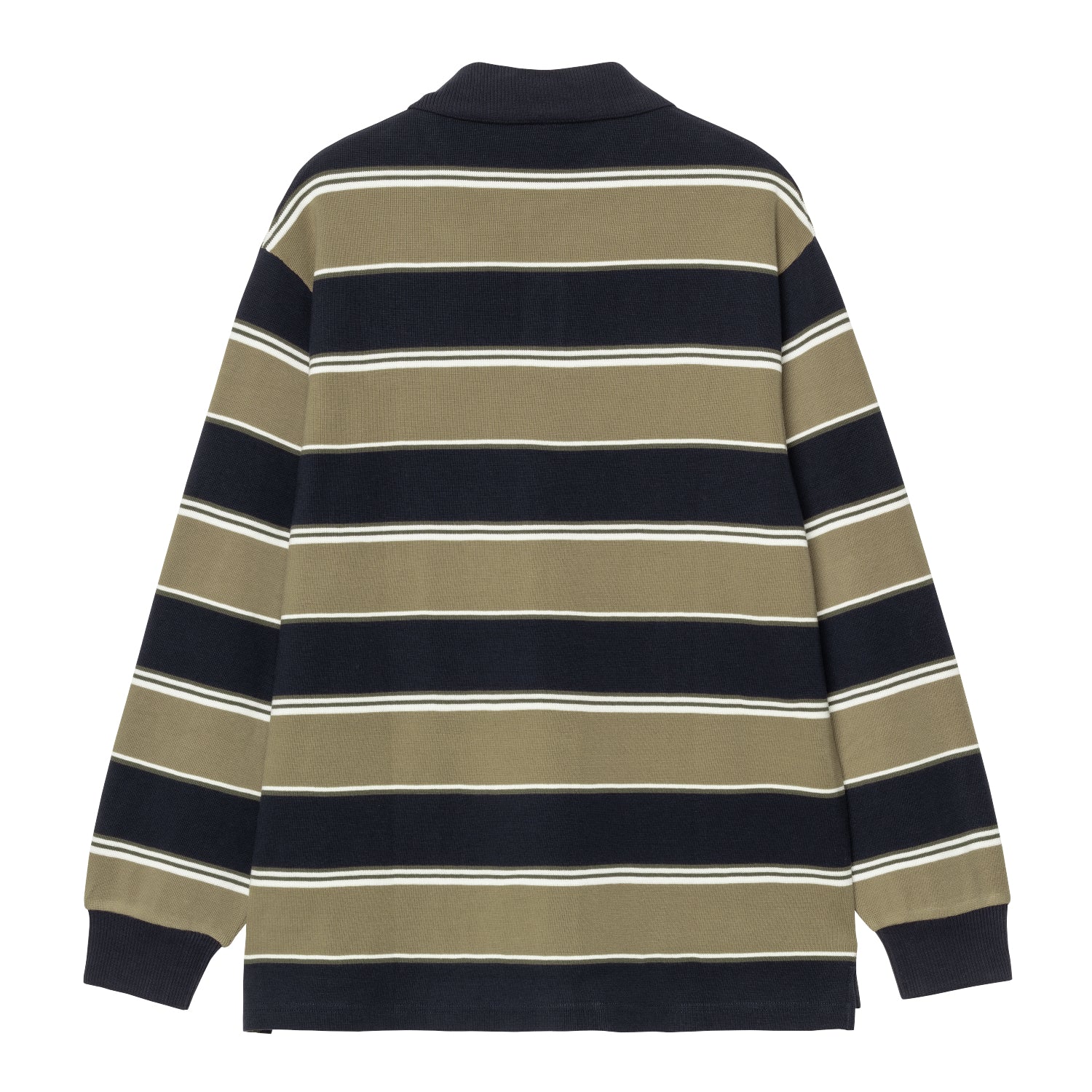 L/S MALONE RUGBY SHIRT - Malone Stripe, Brass