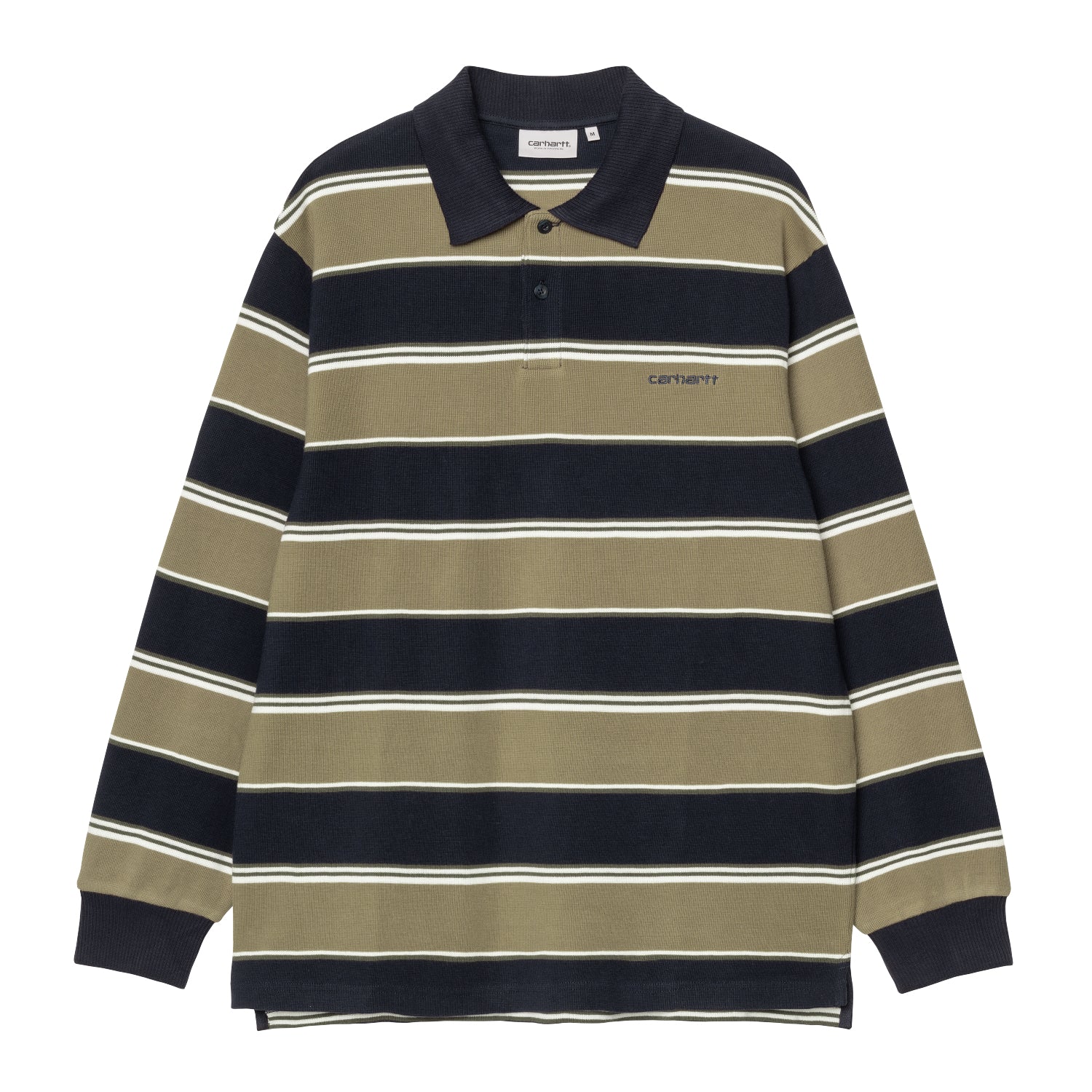 L/S MALONE RUGBY SHIRT - Malone Stripe, Brass