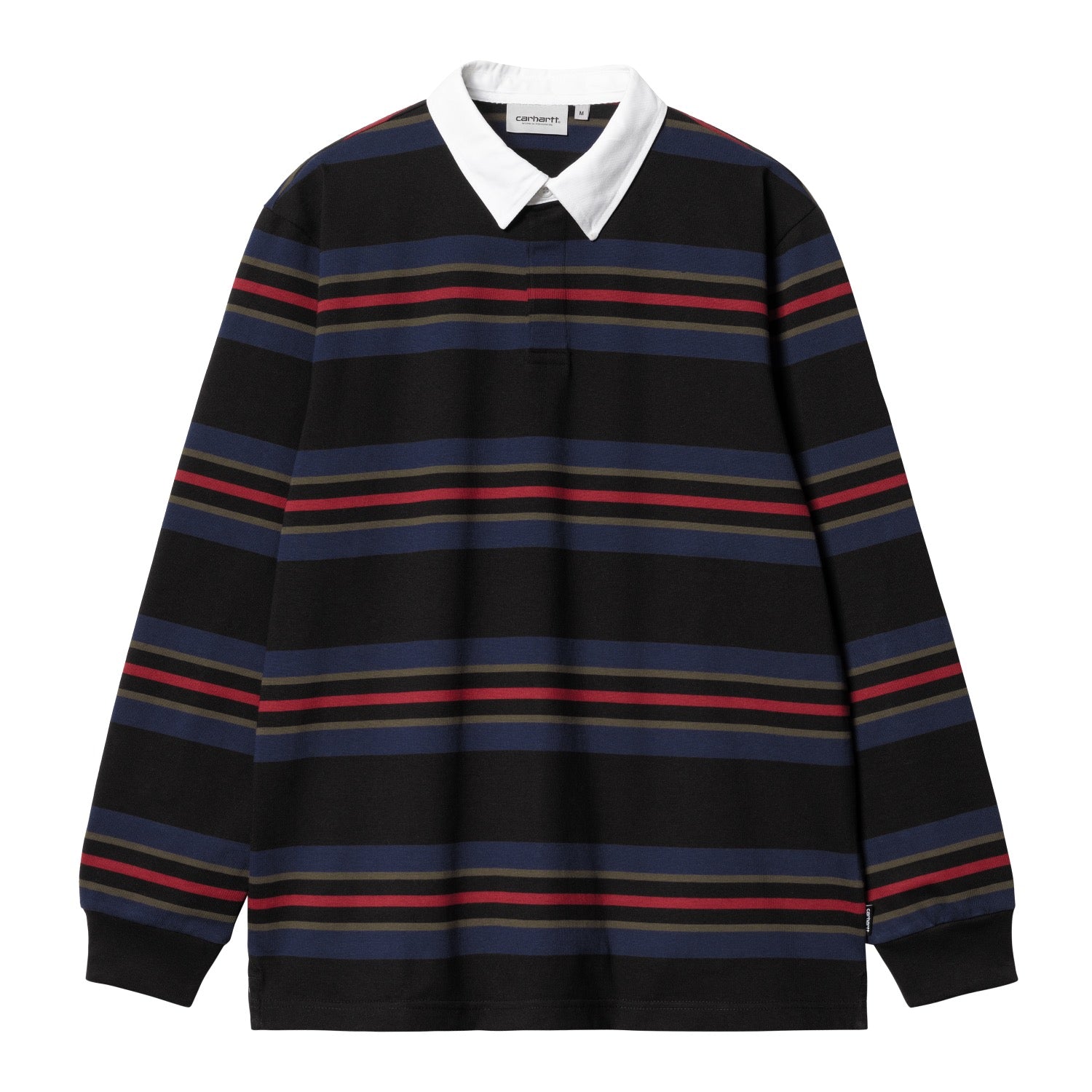 L/S OREGON RUGBY SHIRT - Starco Stripe, Black