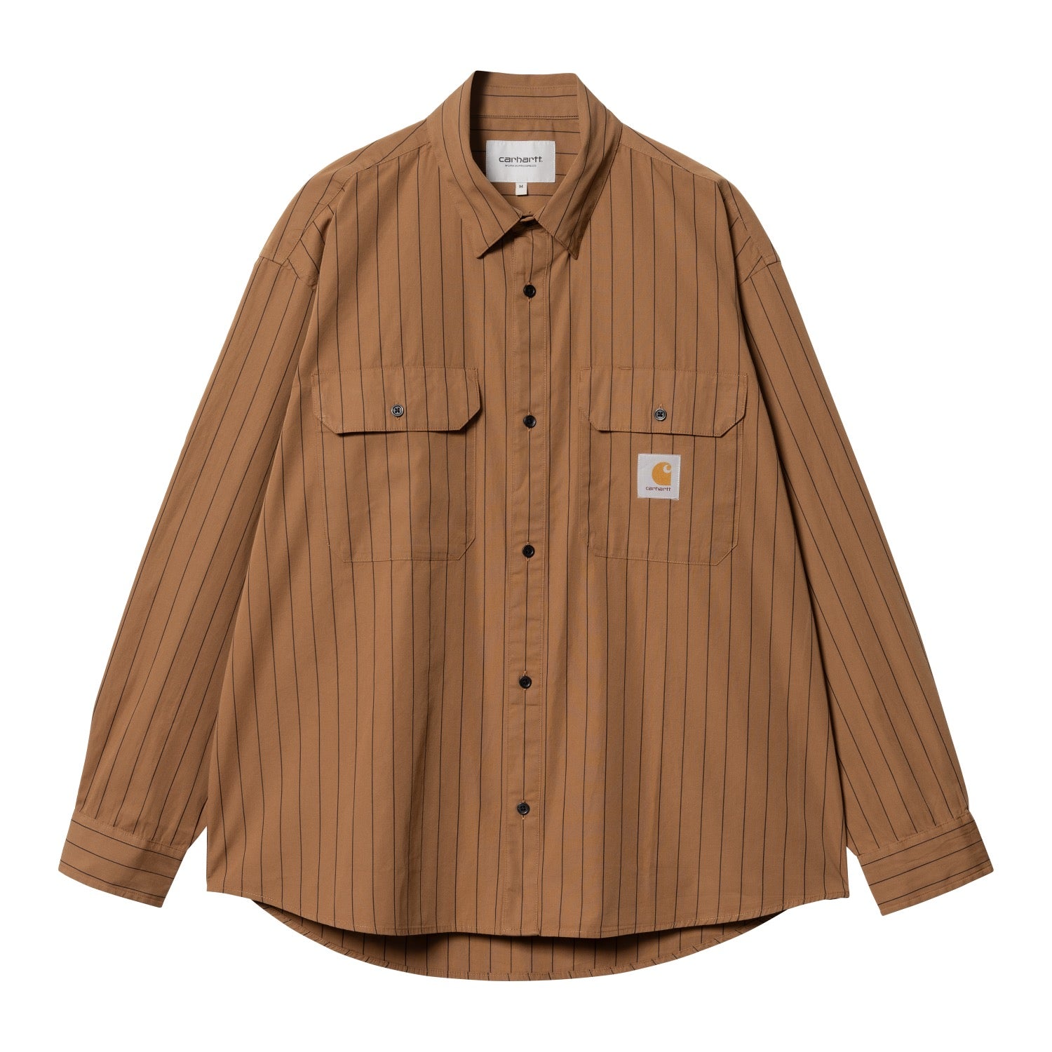 L/S ORLEAN SHIRT - Orlean Stripe, Hamilton Brown / Black